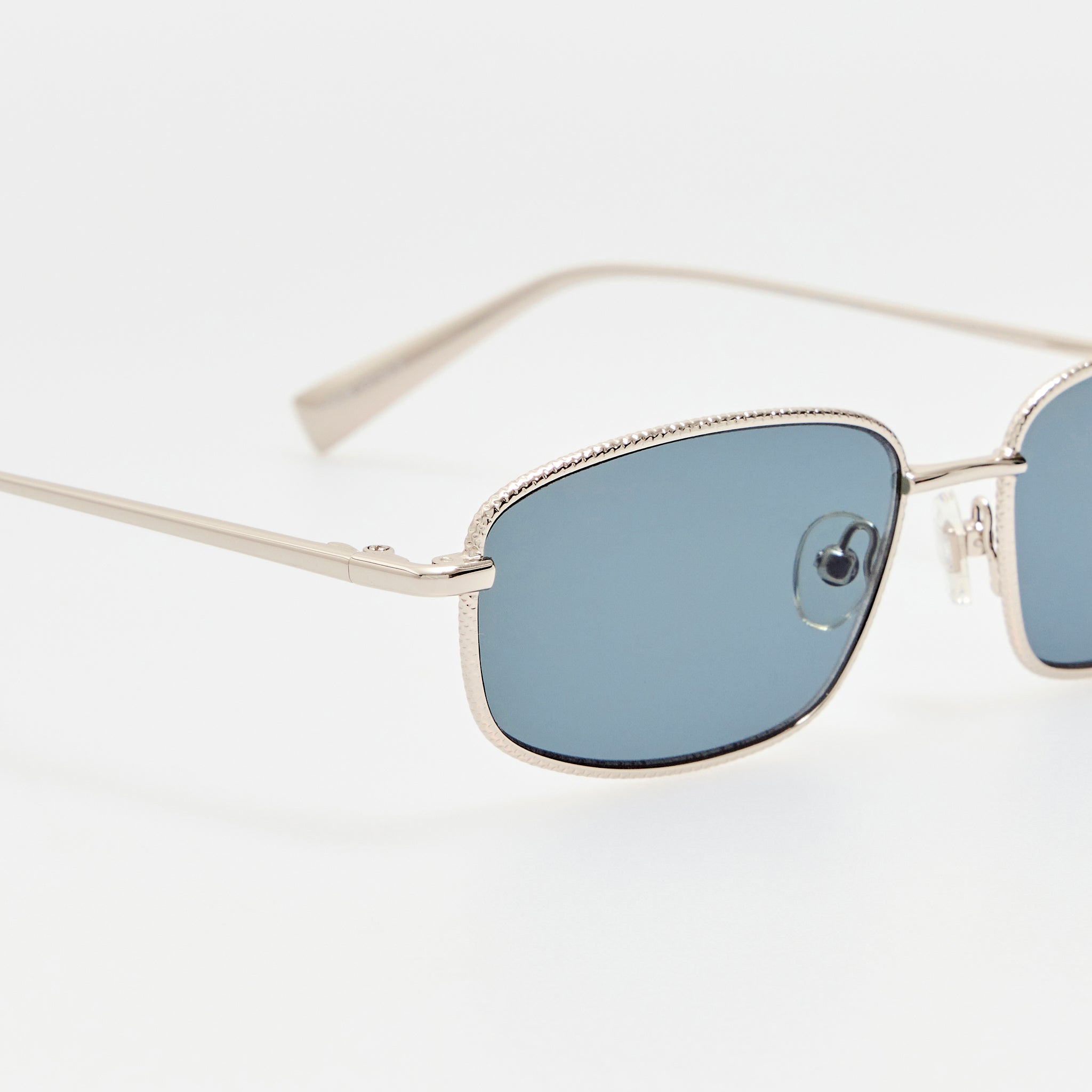 Palma Sunglasses in Silver and Blue
