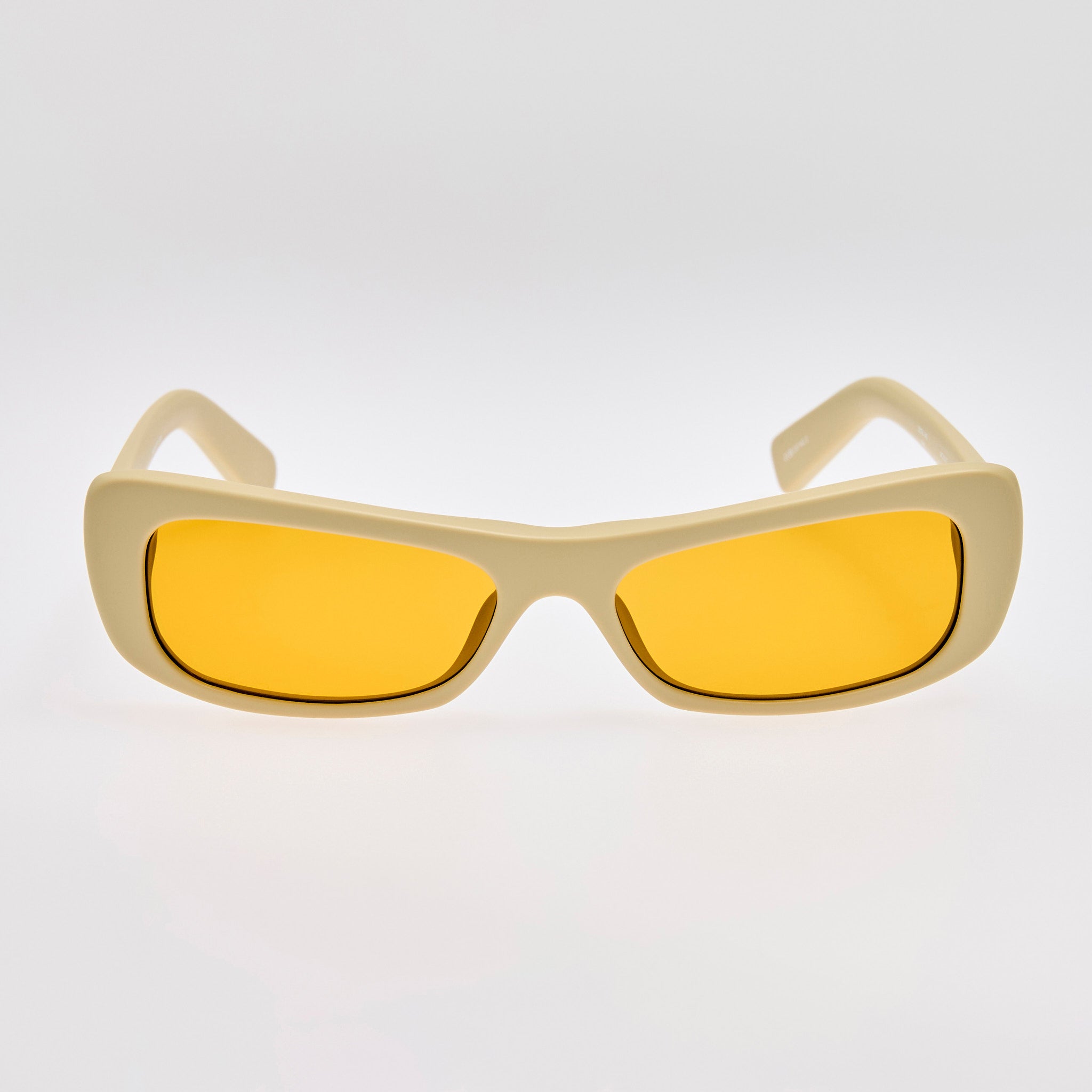 Capri Rectangular Sunglasses in Matt Putty