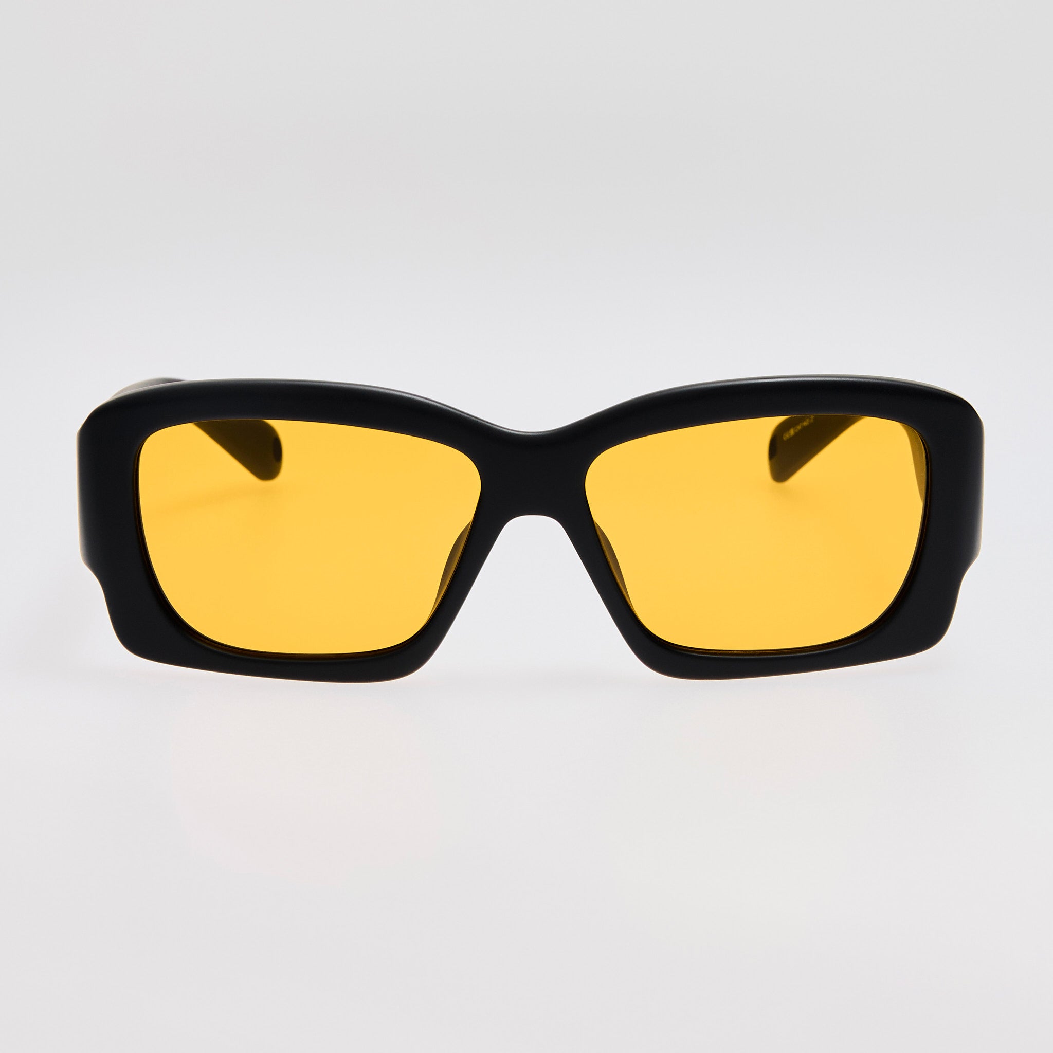 Croisiere Rectangular Sunglasses in Matt Black