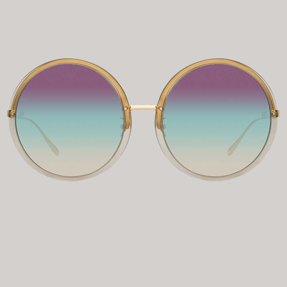 Kew Sunglasses in 22K Gold and Purple