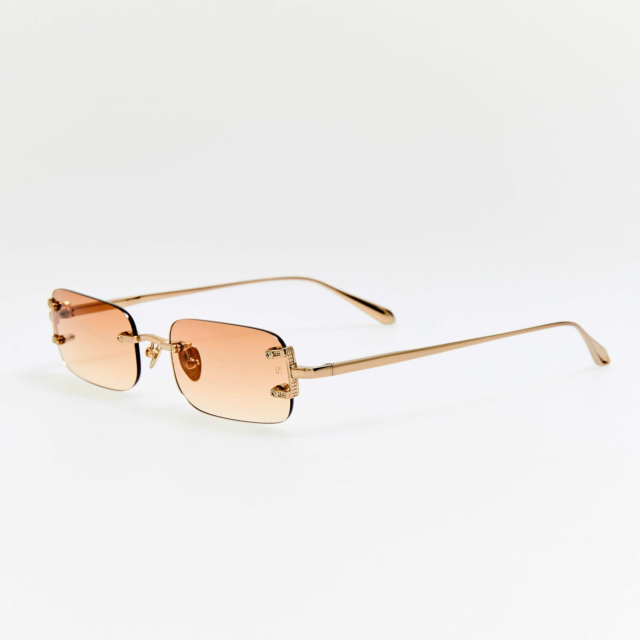 Taylor Sunglasses in 22K Gold and Camel