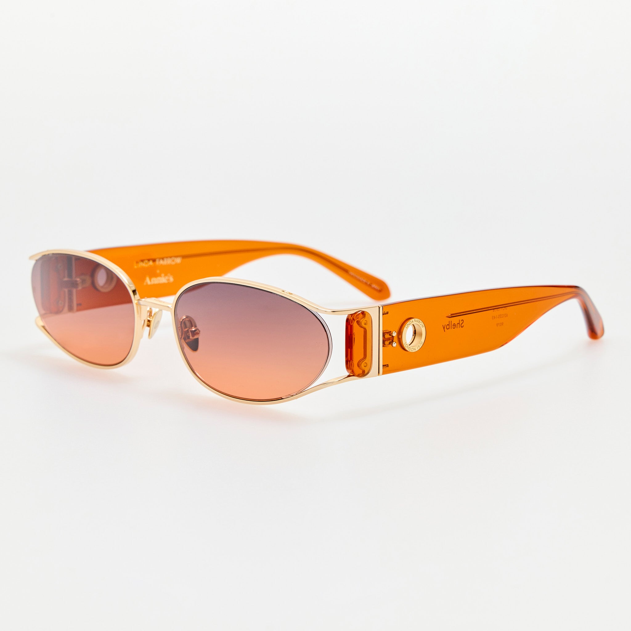 Shelby Sunglasses in 22K Gold and Dusk