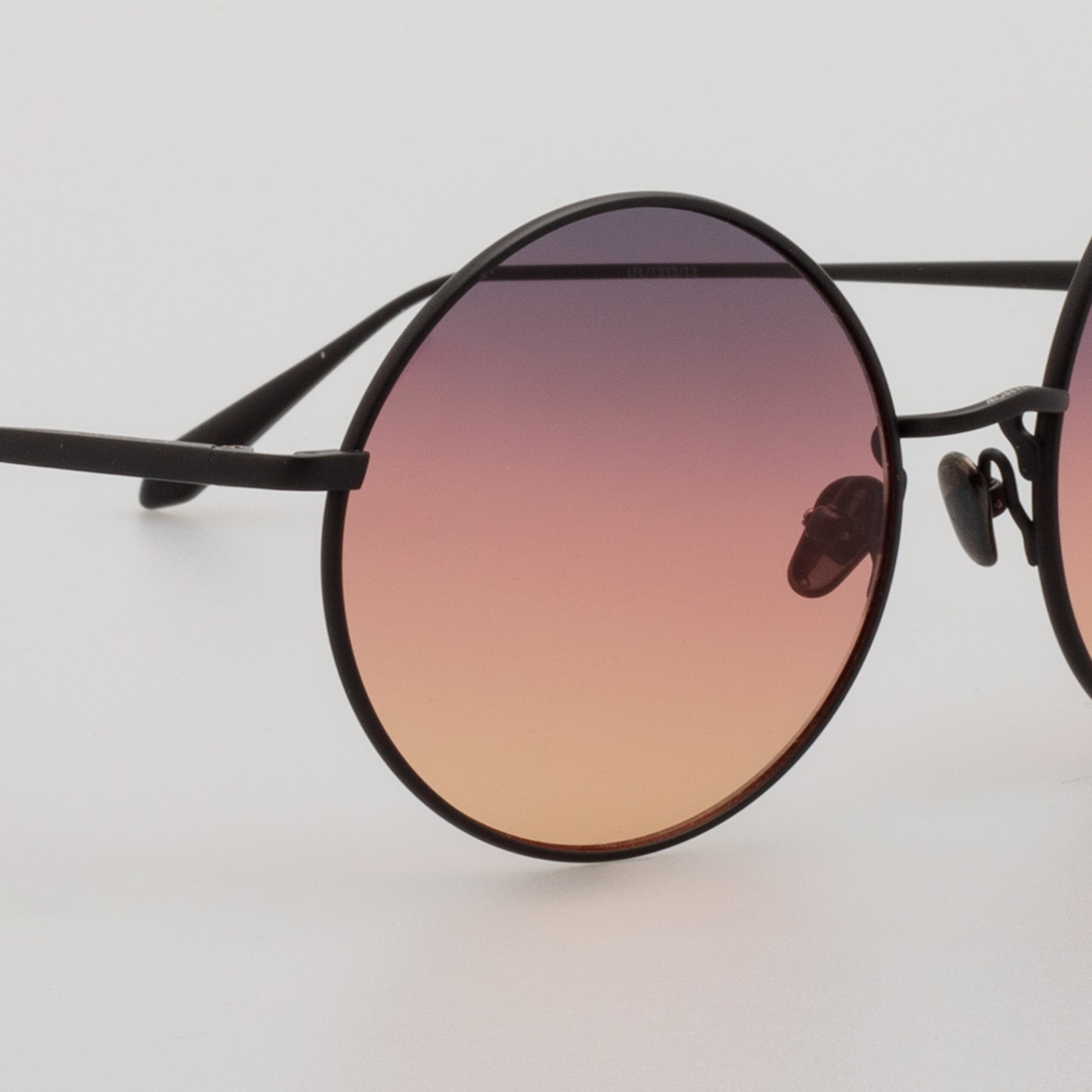 Bea Sunglasses in Matt Nickel and Sunset Lenses