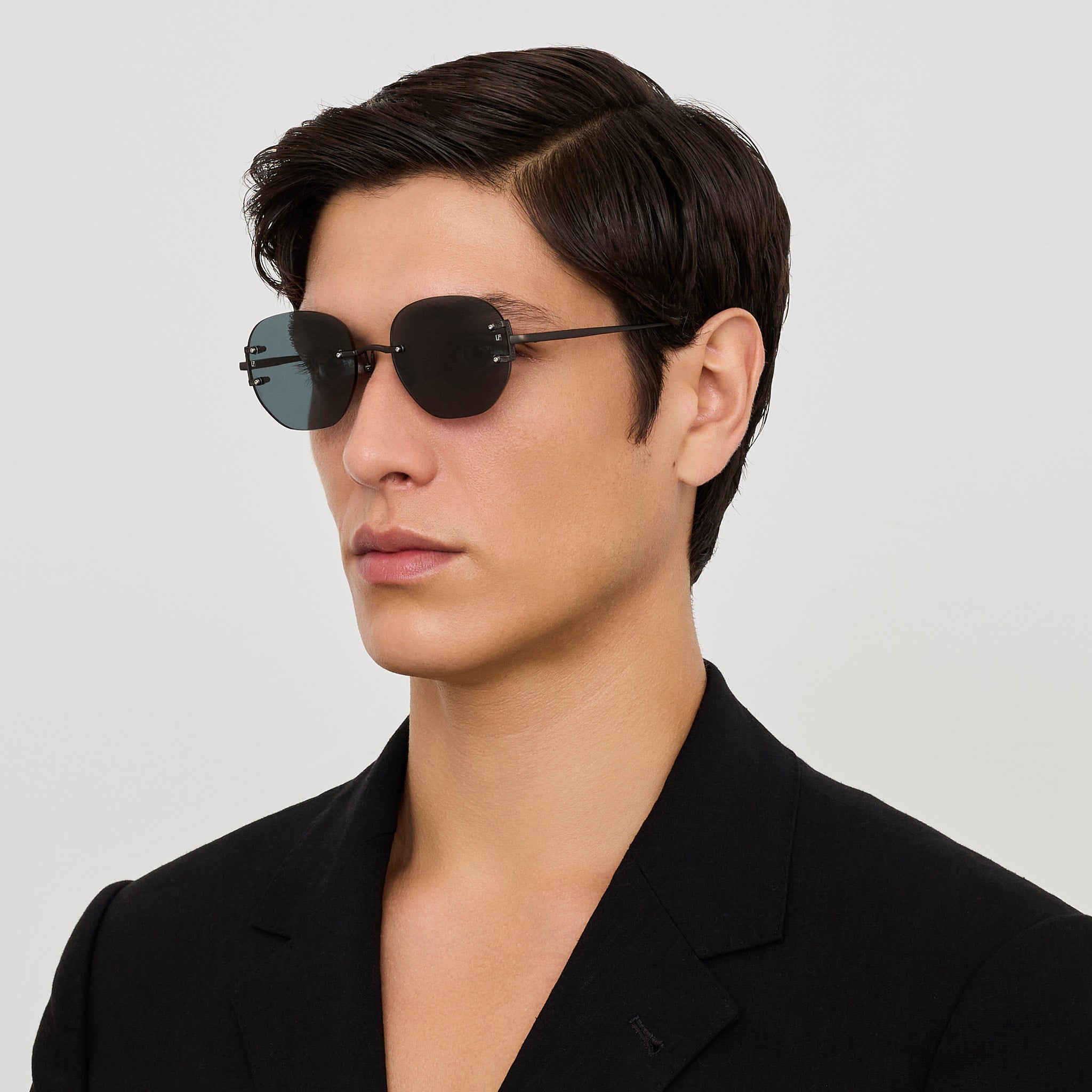 Sandor Sunglasses in Matt Black Nickel
