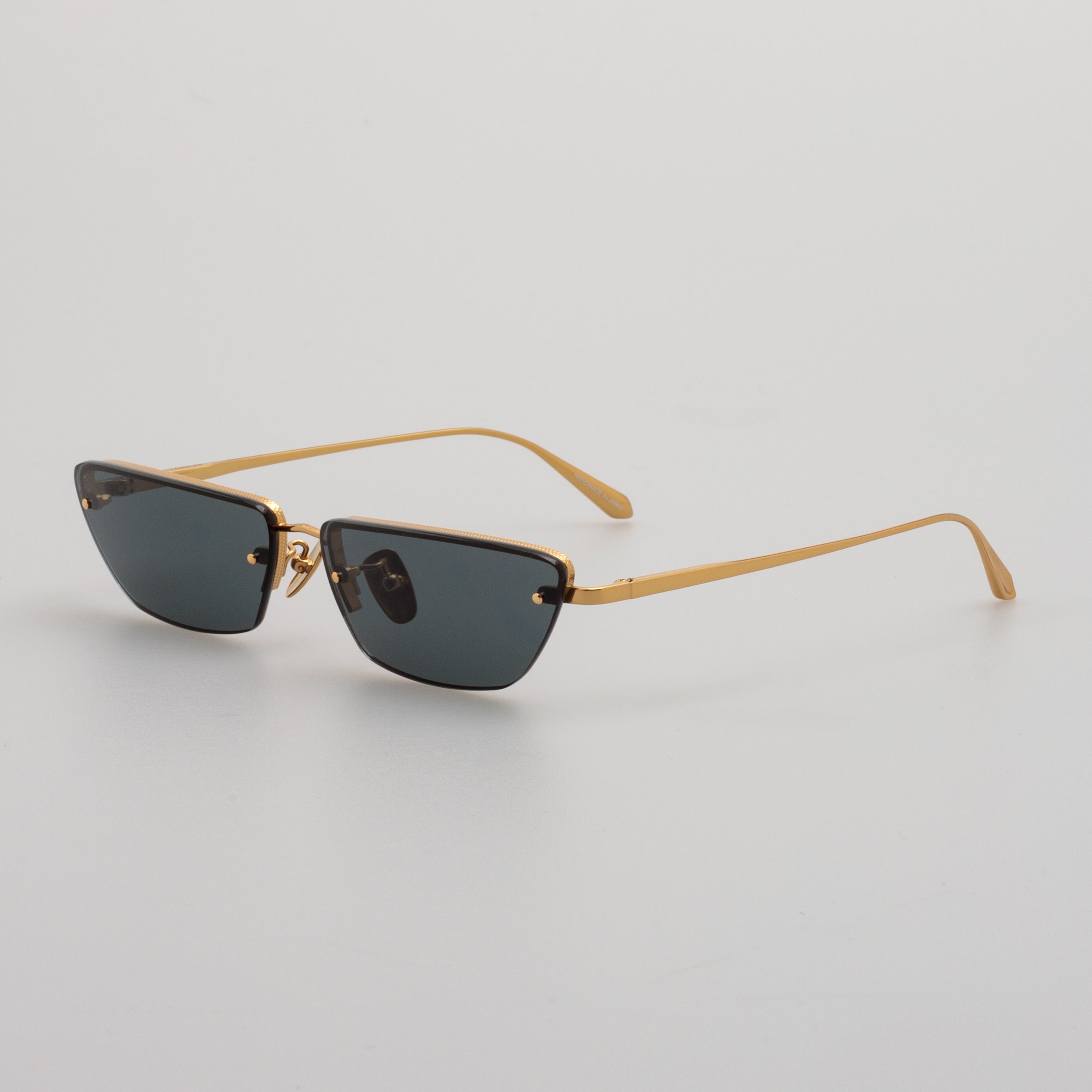 Cleo Sunglasses in 22K gold and Grey