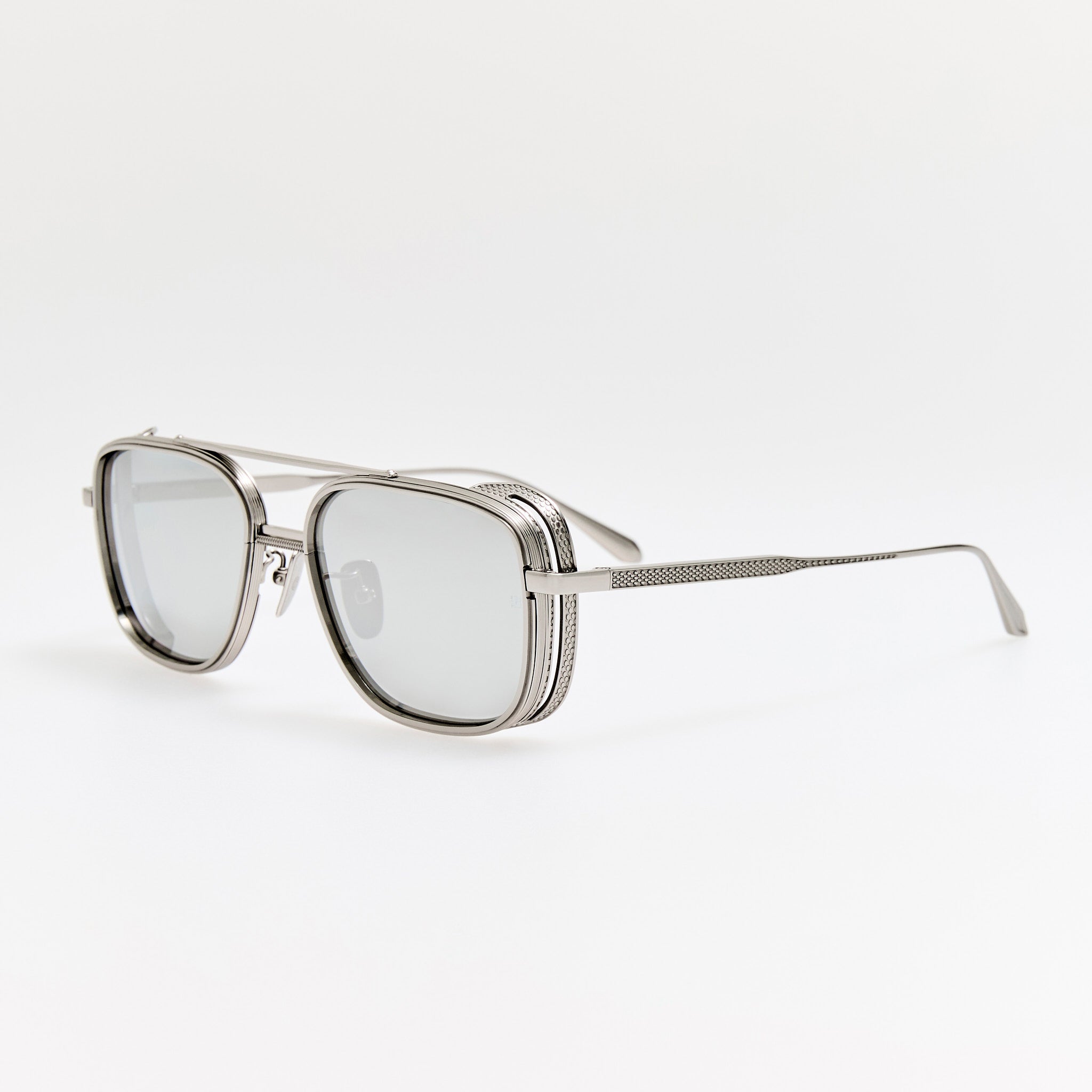 Boyd Explorer Sunglasses in 22K White Gold and Platinum