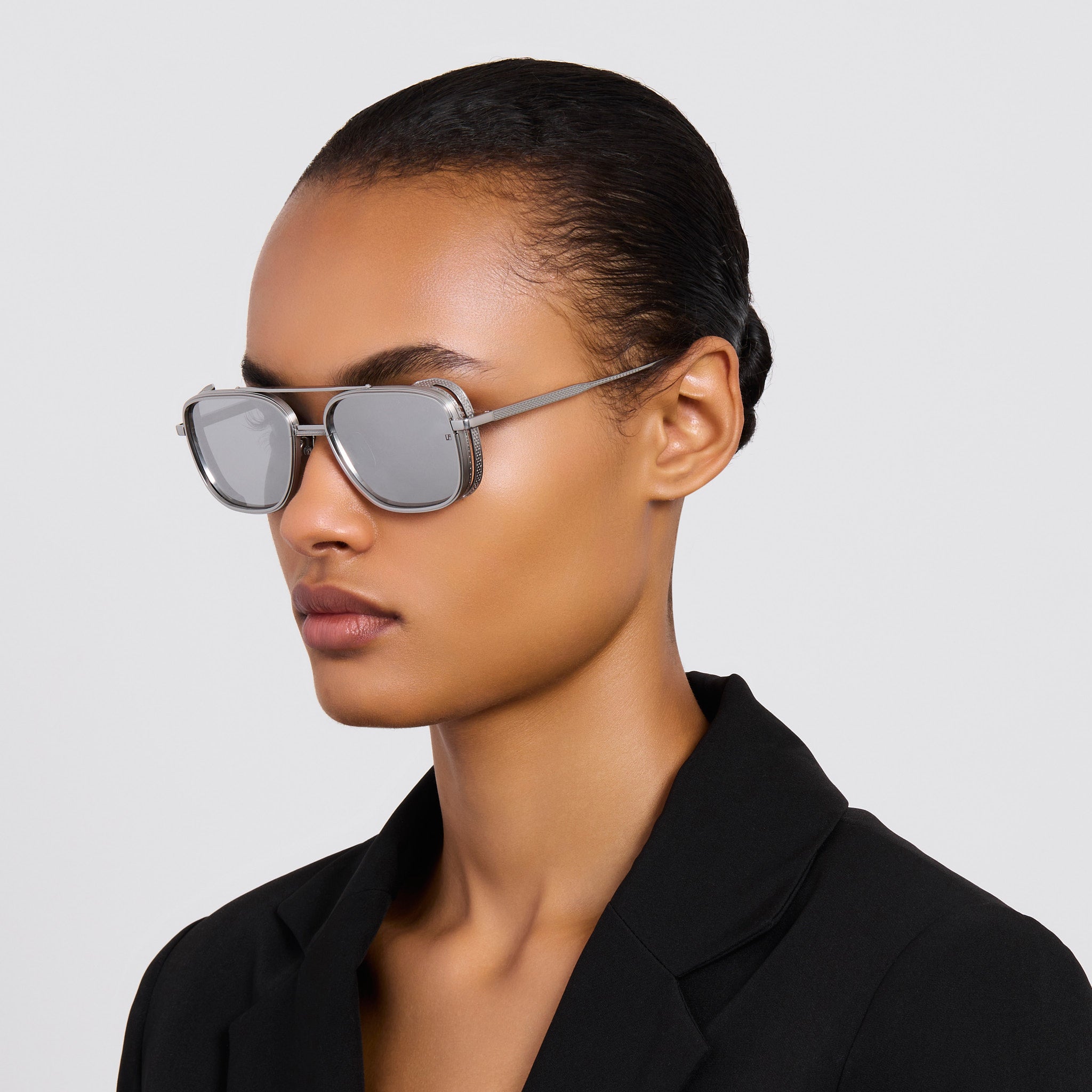 Boyd Explorer Sunglasses in 22K White Gold and Platinum