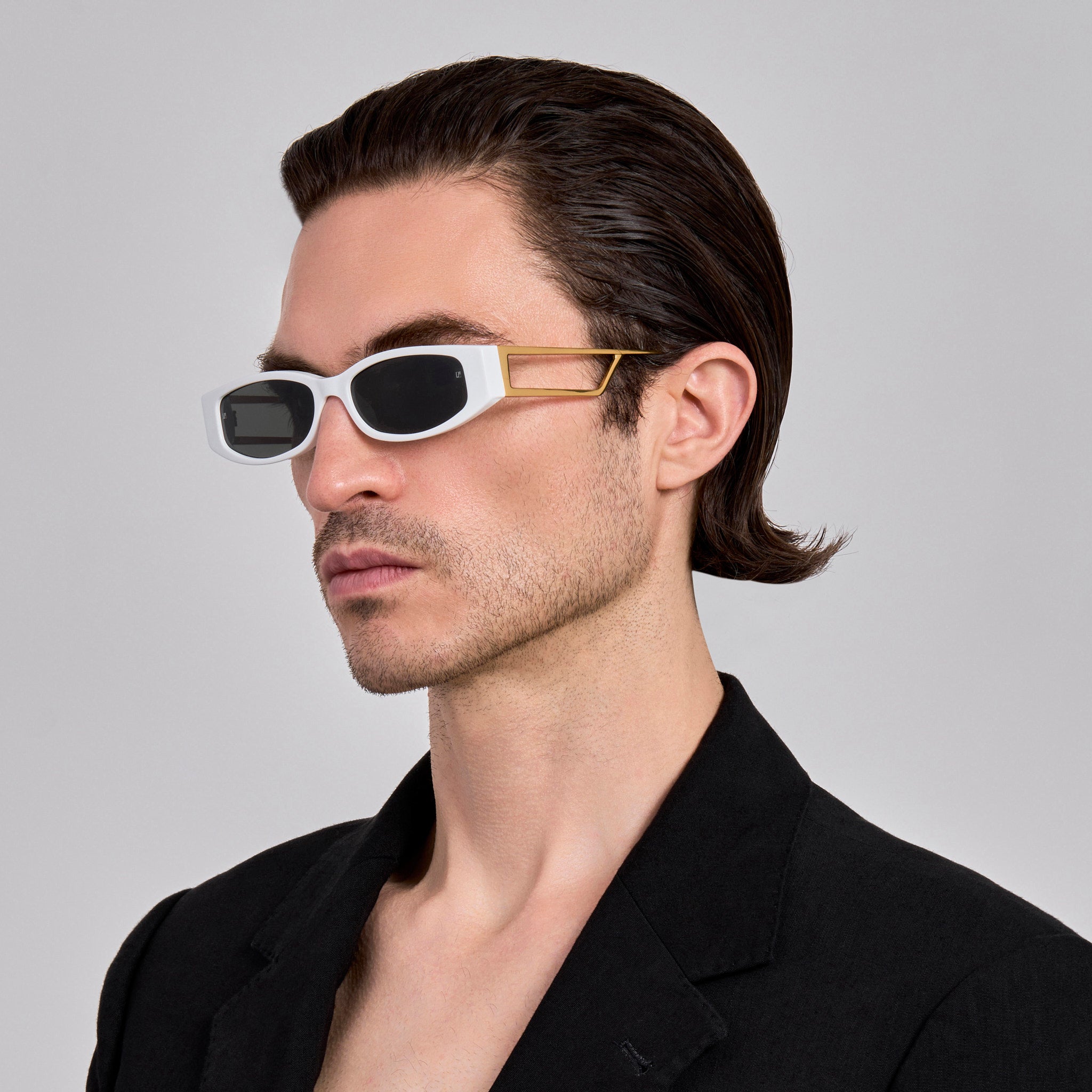 Susie Vista Temple Sunglasses in White