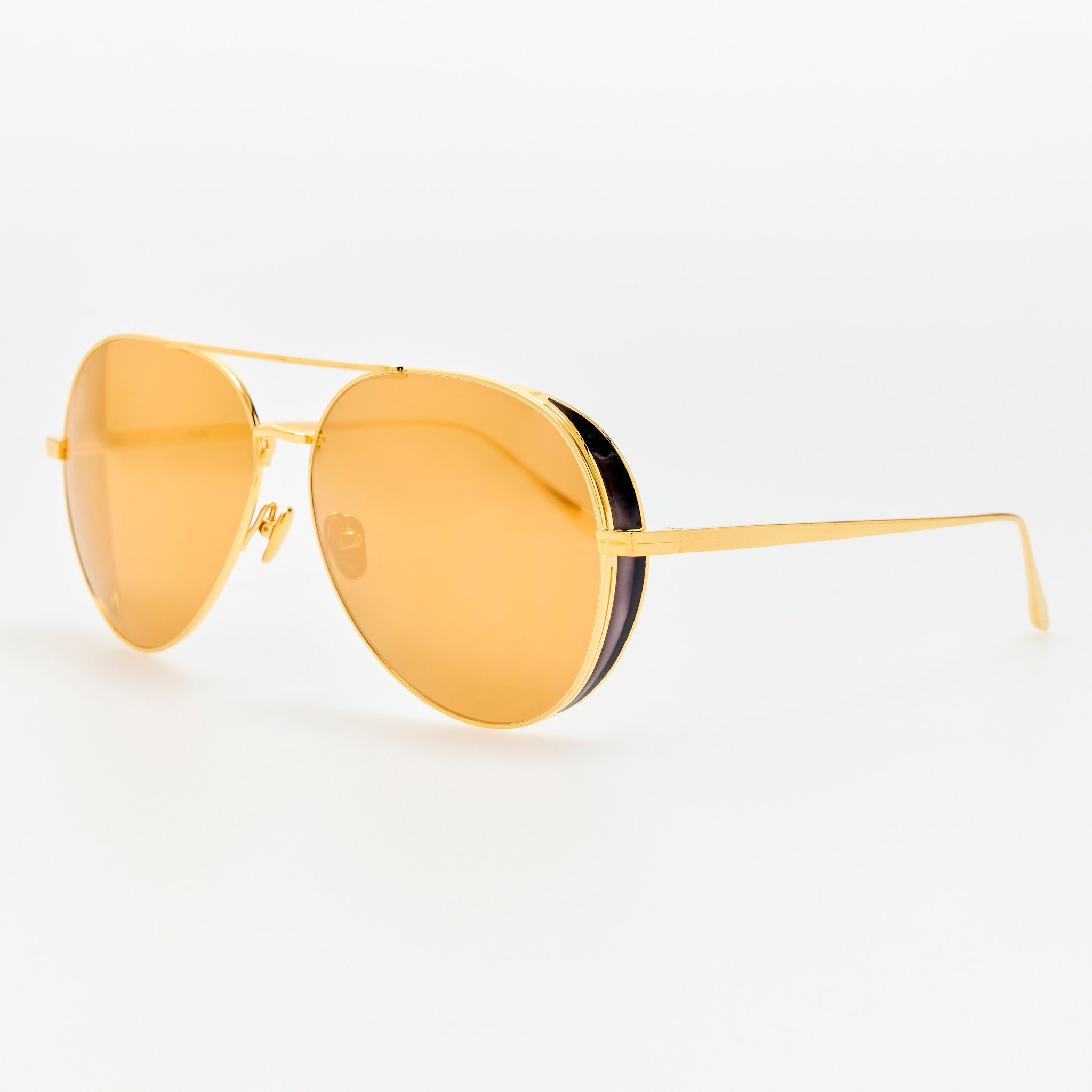 Ace Sunglasses in 22K Gold - LINDA FARROW - Sunglasses -