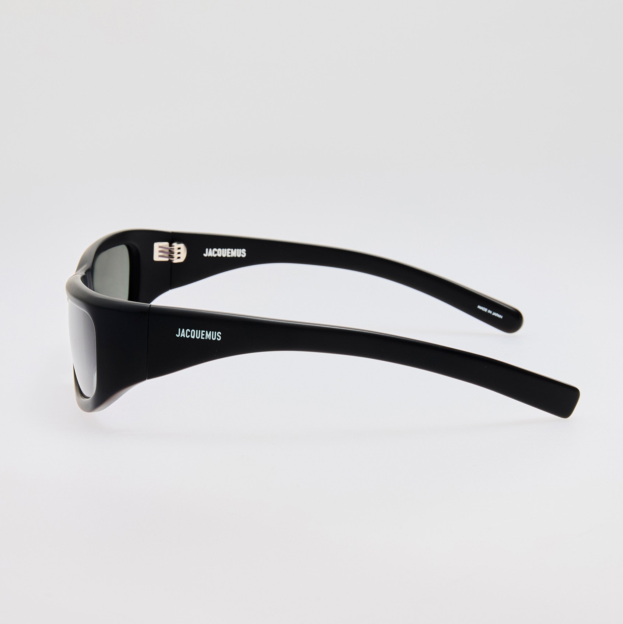 Aero Sunglasses in Metallic Black - LINDA FARROW - Sunglasses -