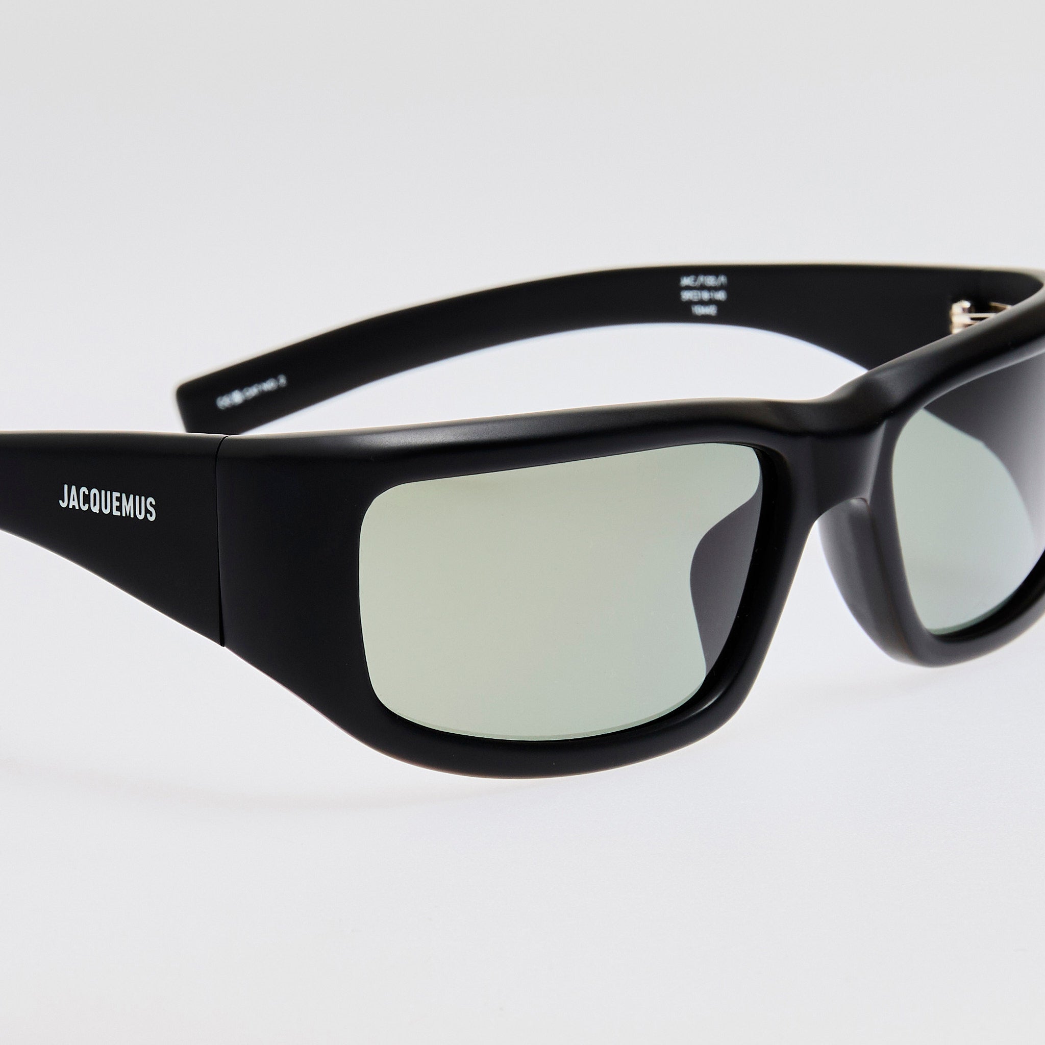 Aero Sunglasses in Metallic Black - LINDA FARROW - Sunglasses -