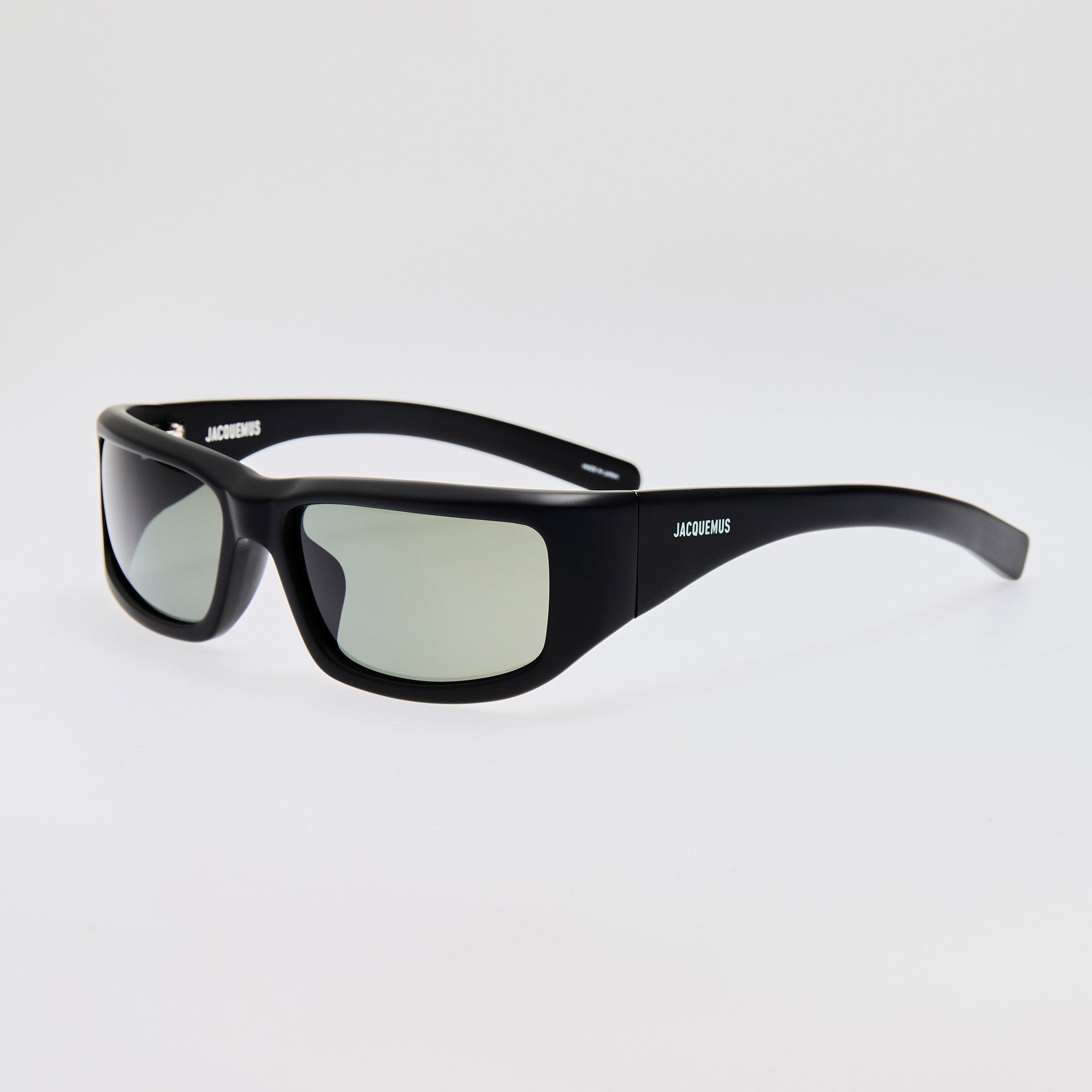 Aero Sunglasses in Metallic Black - LINDA FARROW - Sunglasses -