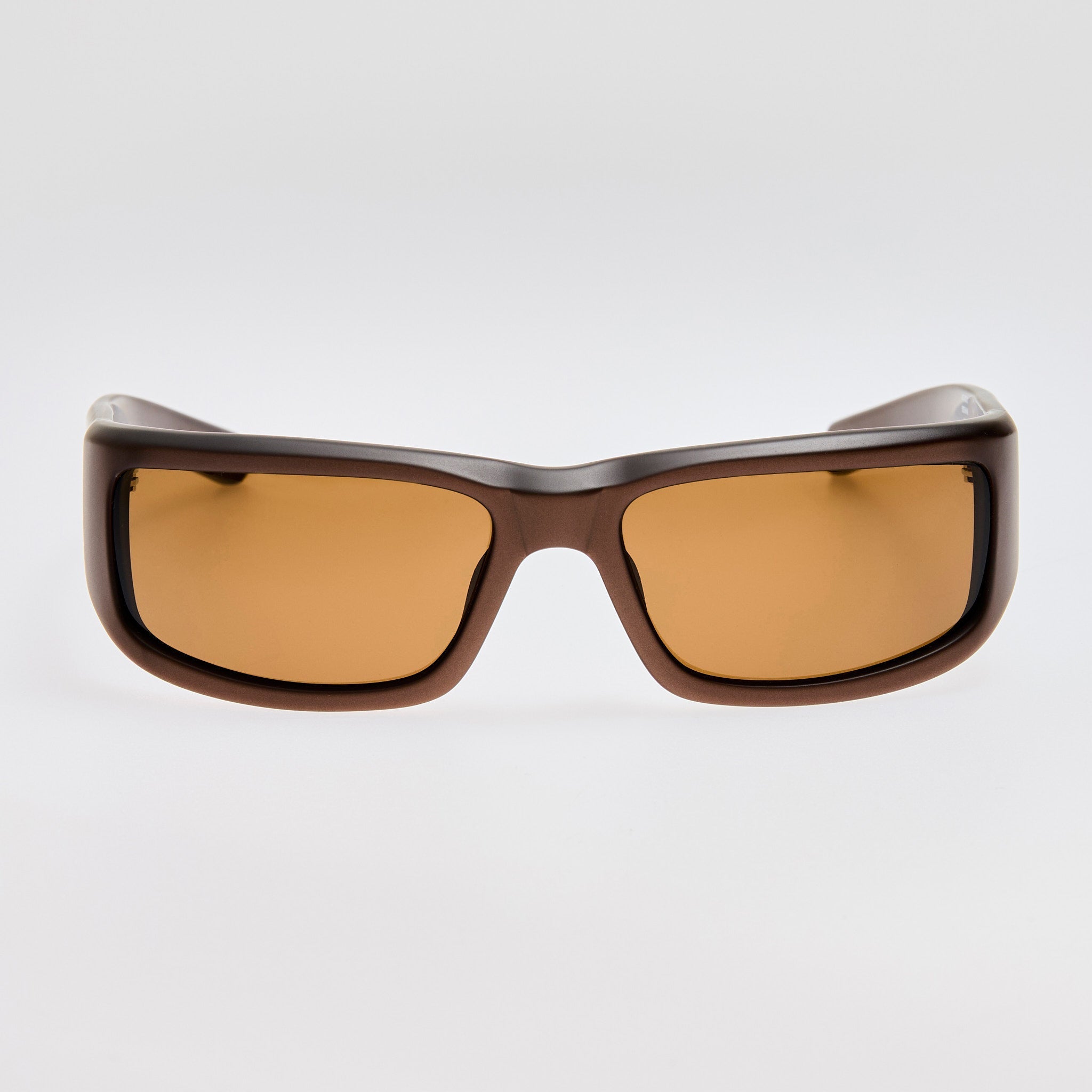 Aero Sunglasses in Metallic Bronze - LINDA FARROW - Sunglasses -