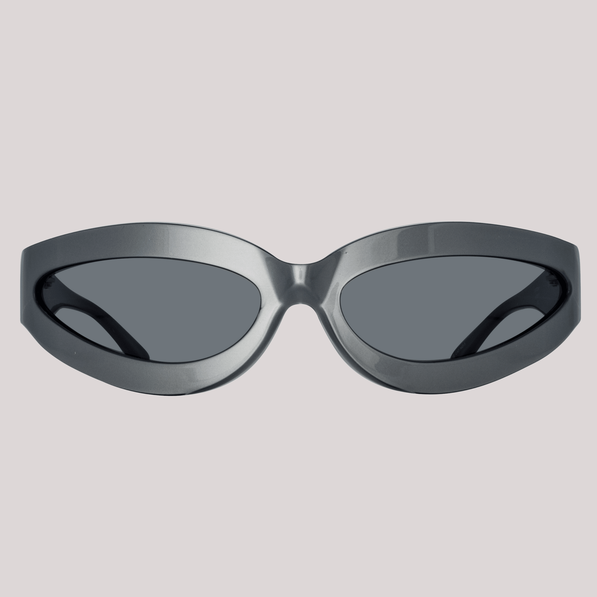 Agnes Wrap Sunglasses in Silver - LINDA FARROW - Sunglasses -