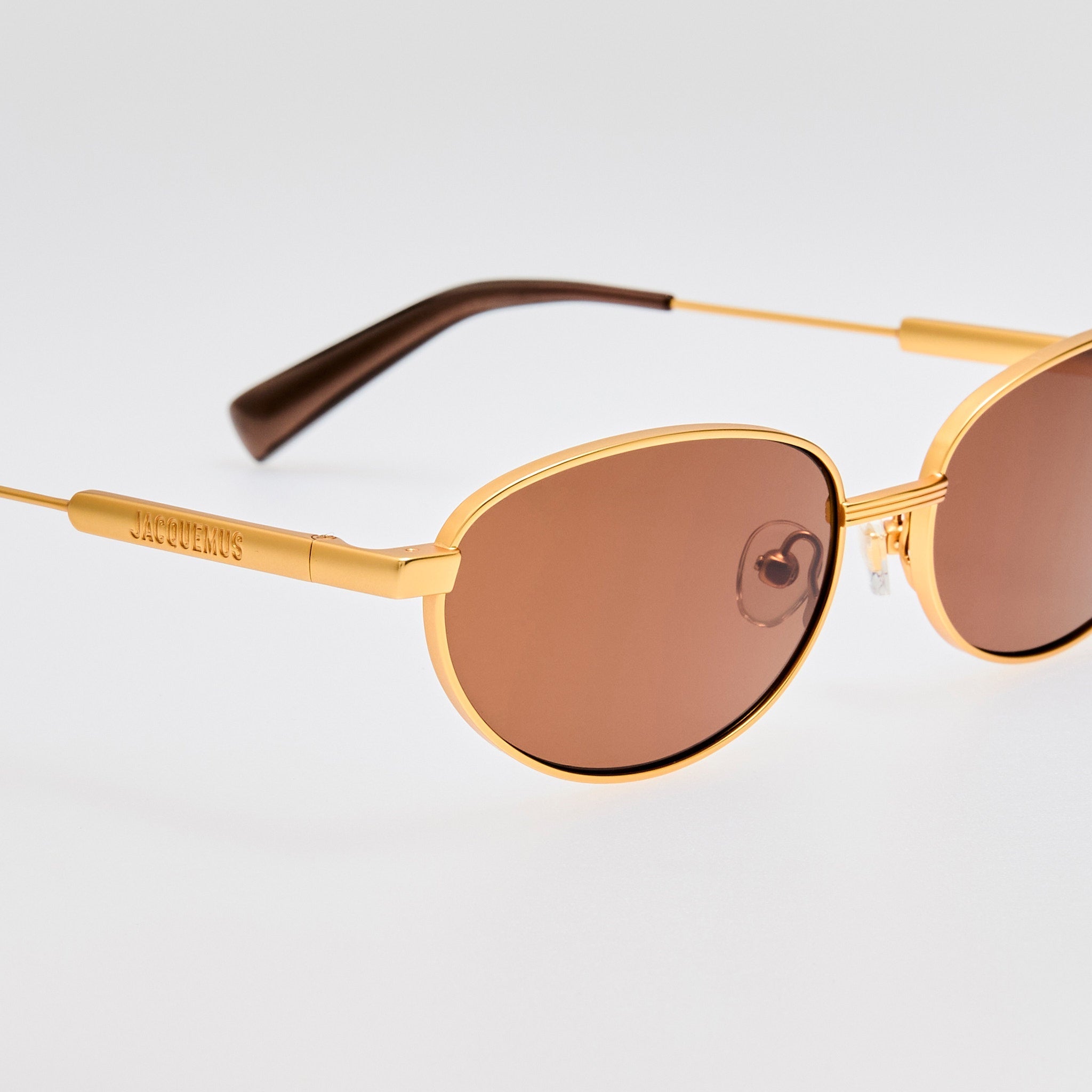 Alba Sunglasses in Matt Gold - LINDA FARROW - Sunglasses -