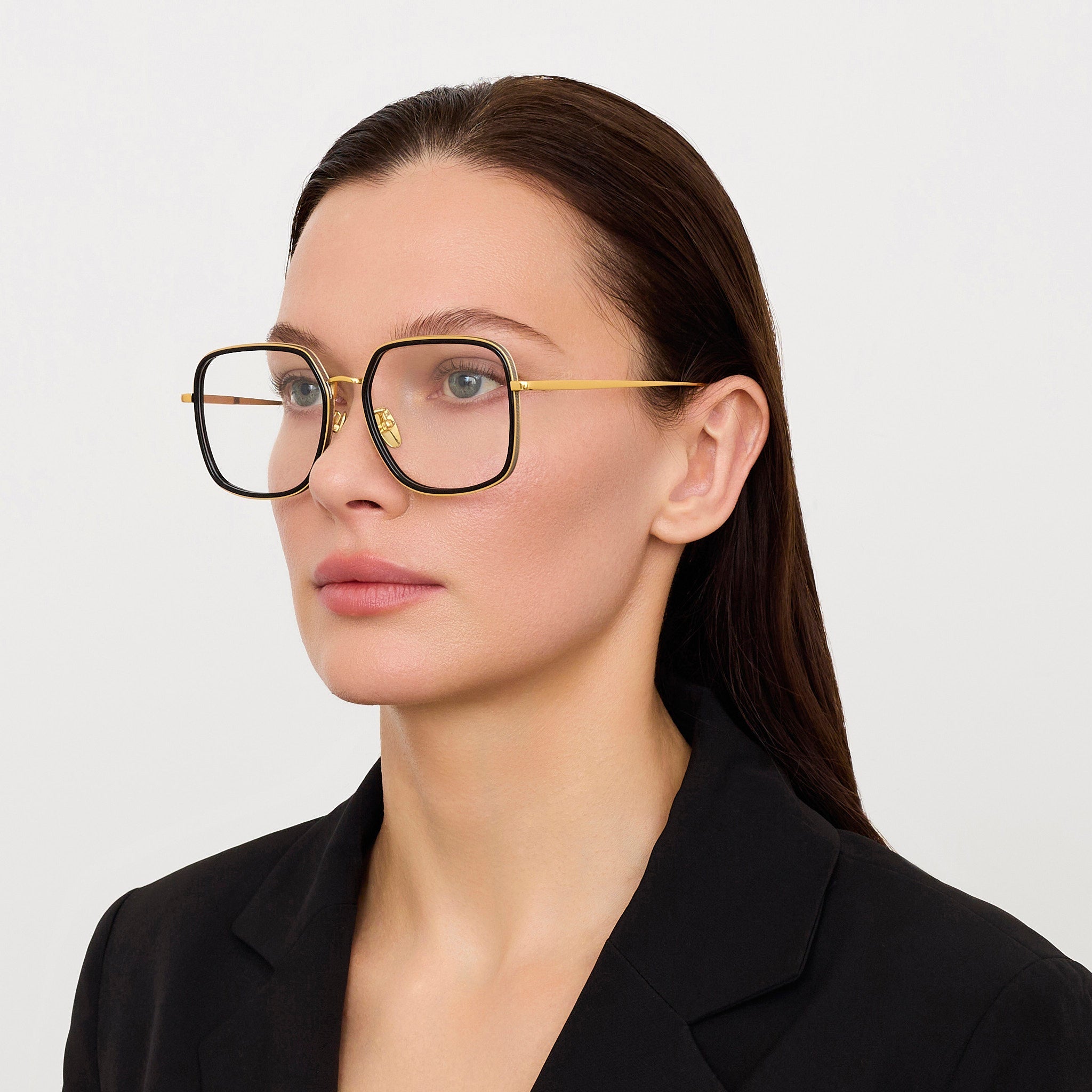 Alicia Optical in Black - LINDA FARROW - Optical Frame -