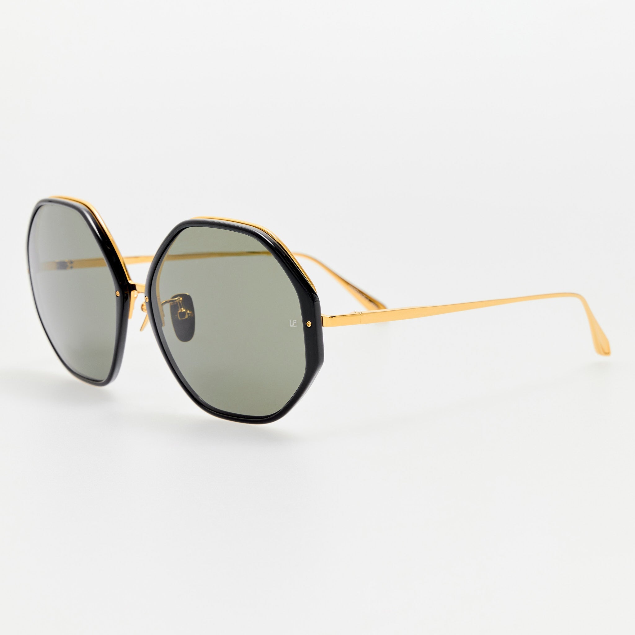 Alona Sunglasses in Black Frame - LINDA FARROW - Sunglasses -