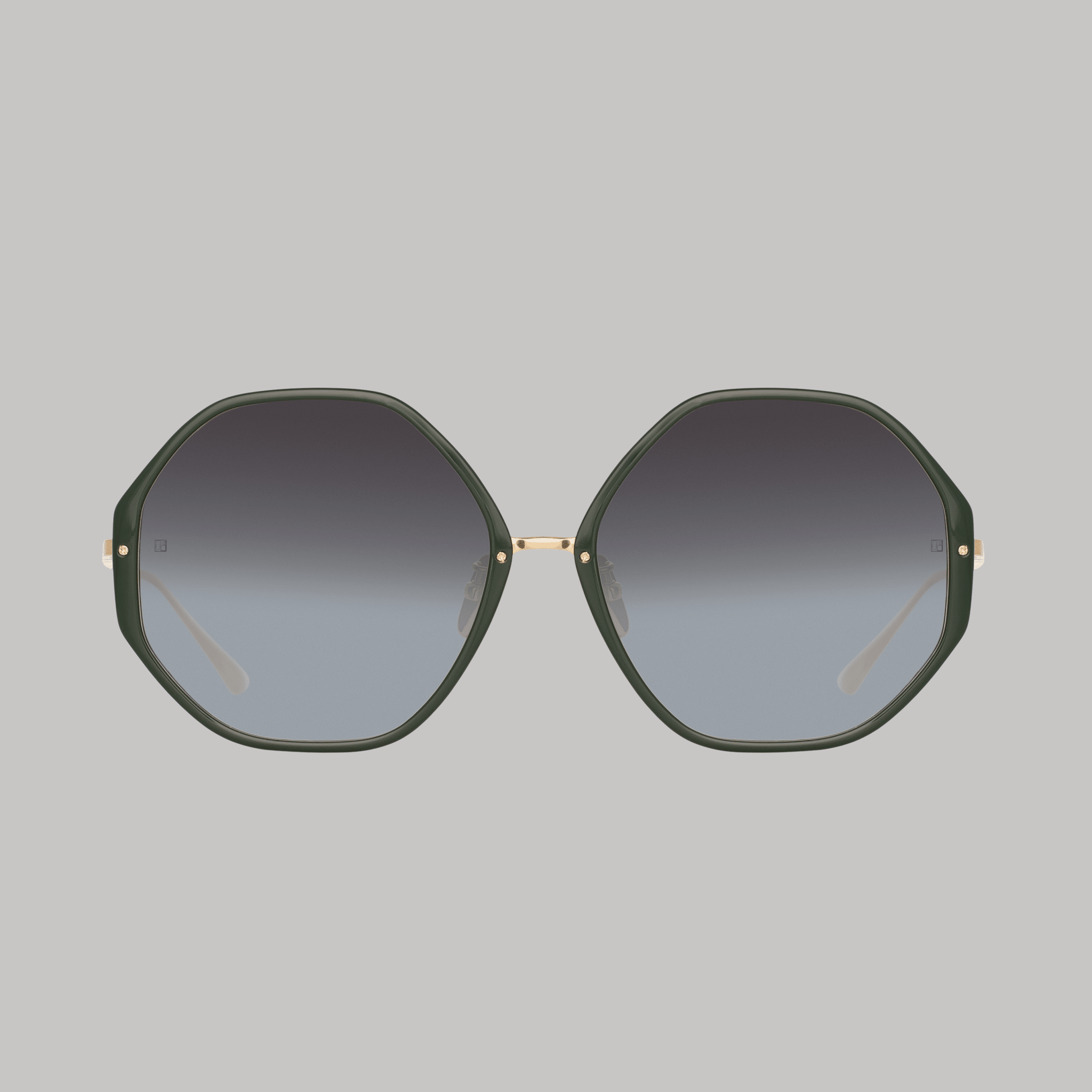 Alona Sunglasses in Green - LINDA FARROW - Sunglasses -