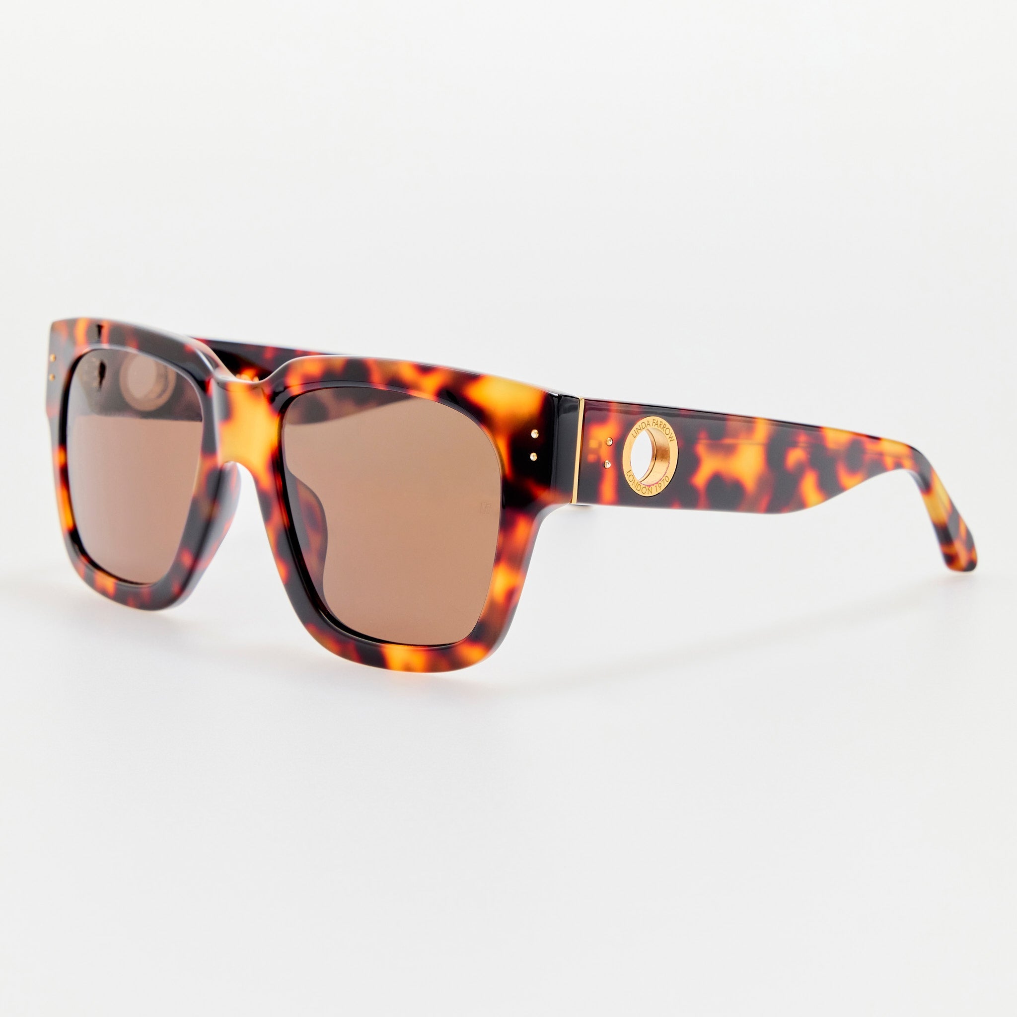 Amber Sunglasses in Tortoiseshell - LINDA FARROW - Sunglasses -