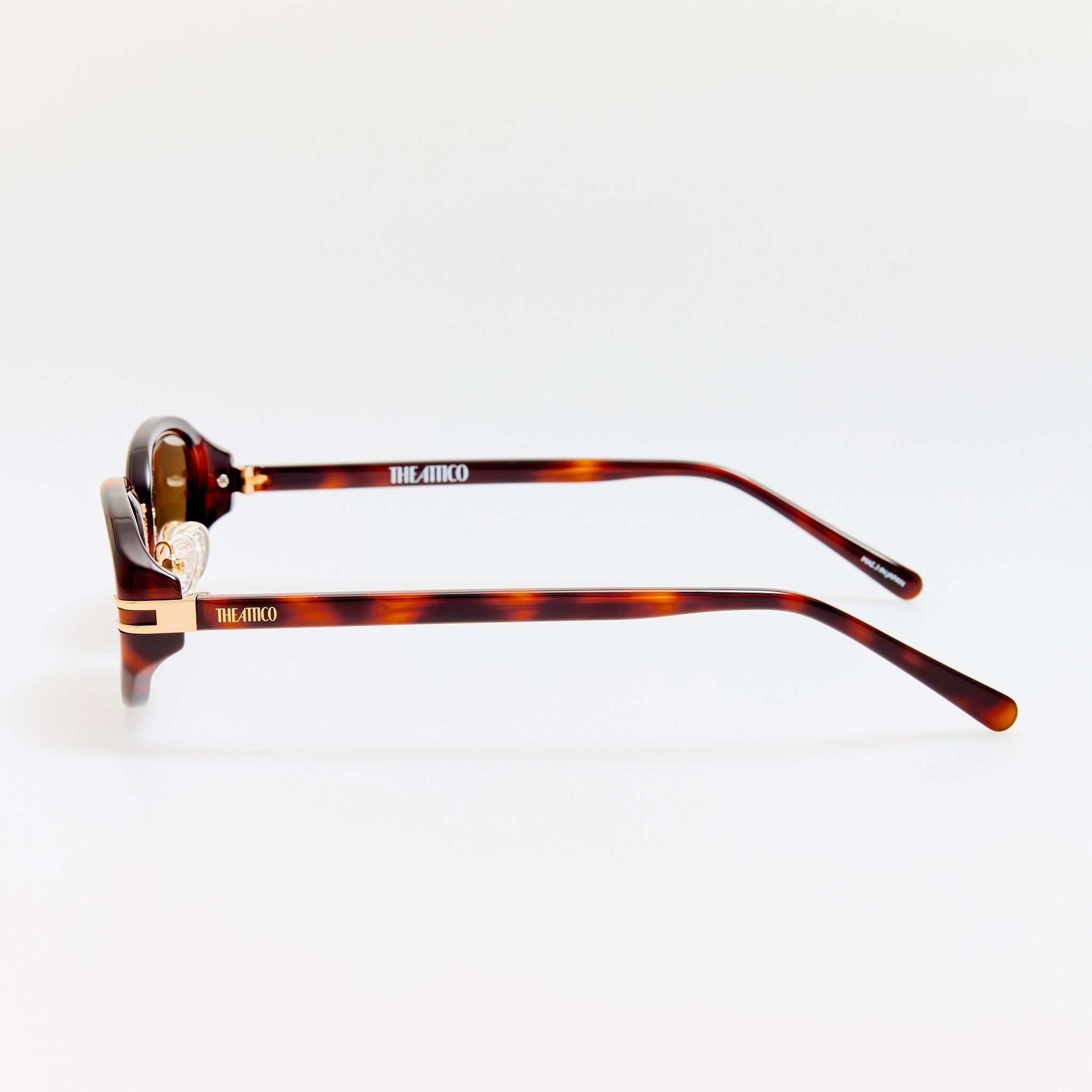 Ambra Oval Sunglasses in Tortoiseshell - LINDA FARROW - Sunglasses -
