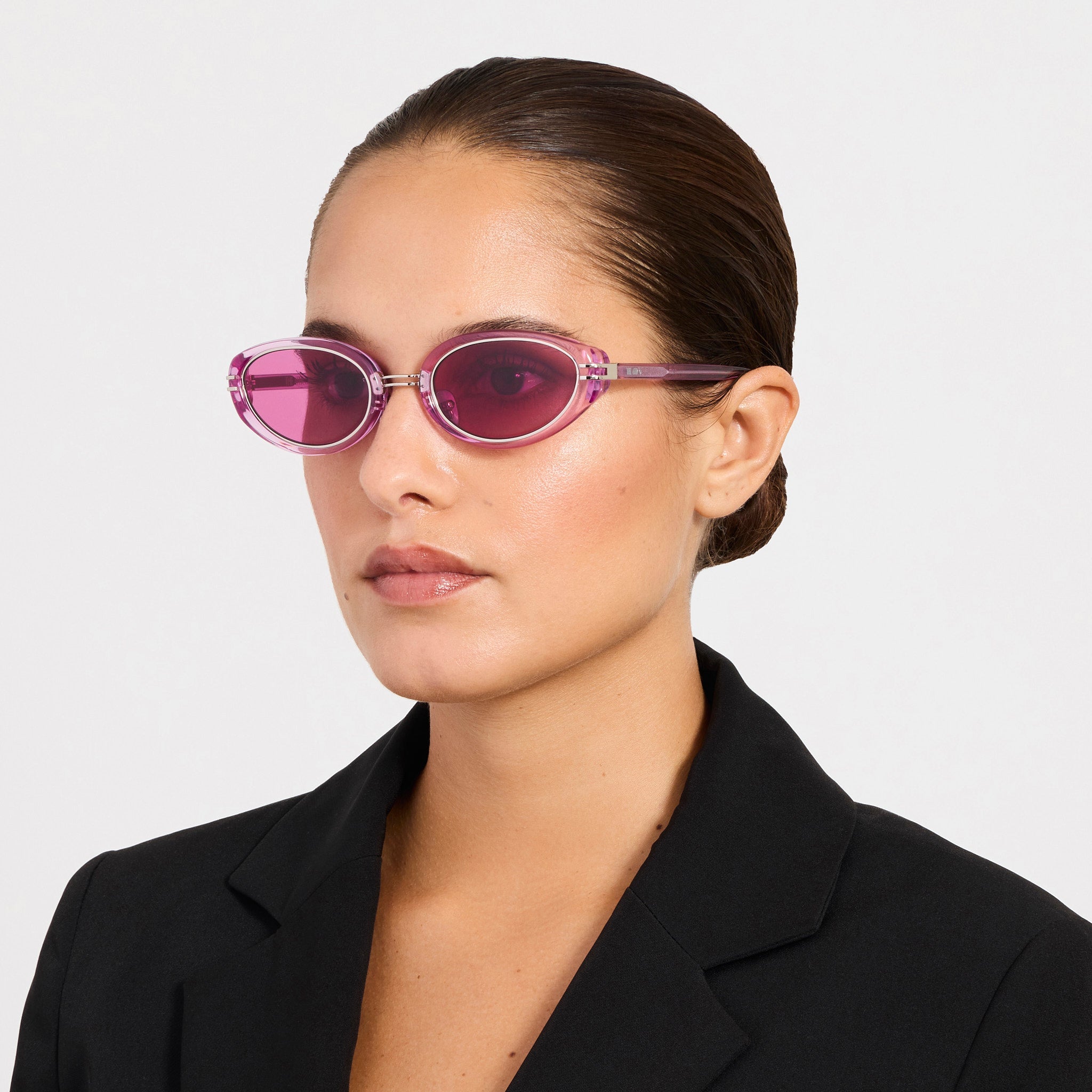 Ambra Sunglasses in Pink - LINDA FARROW-Sunglasses-