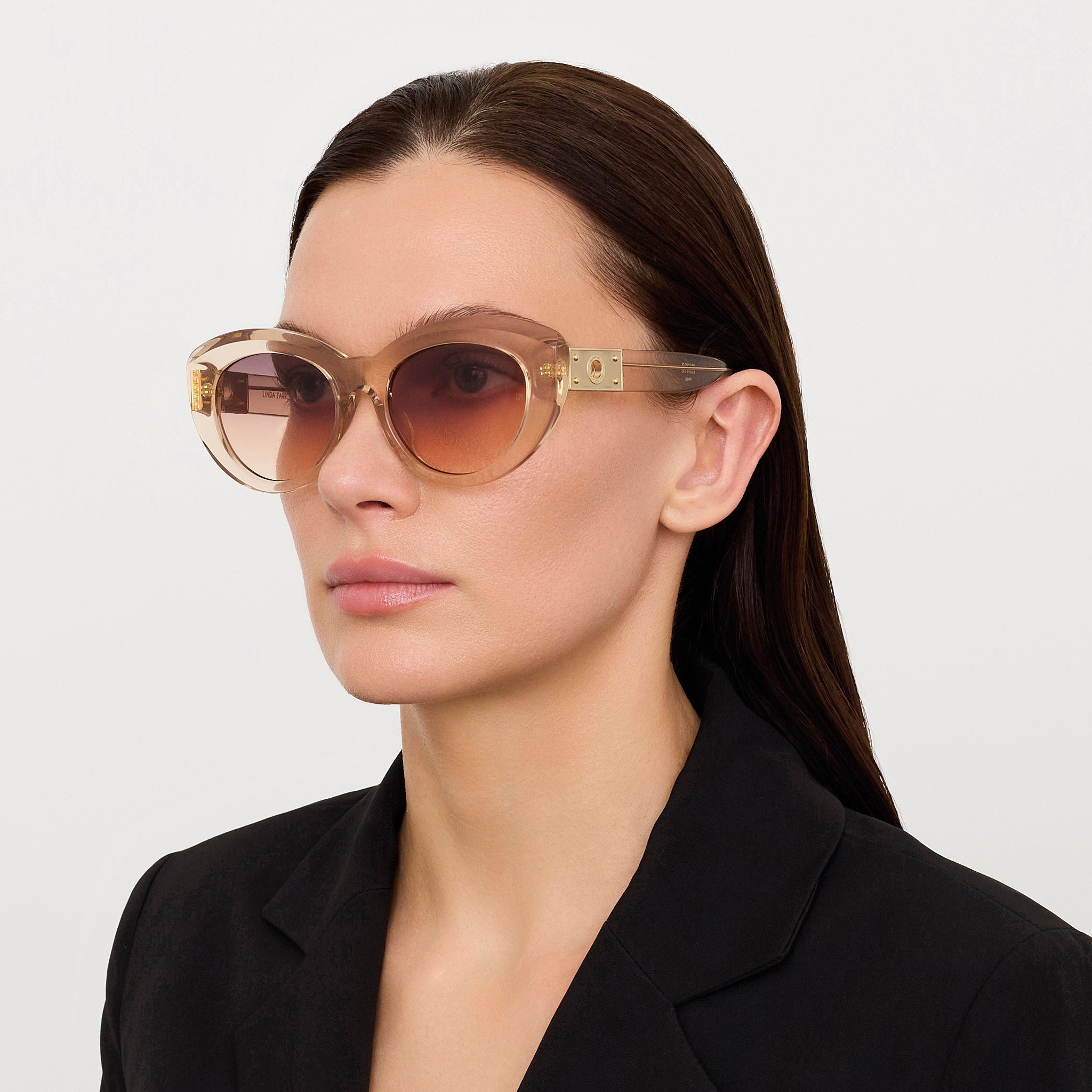 Anna Sunglasses in Ash - LINDA FARROW - Sunglasses -