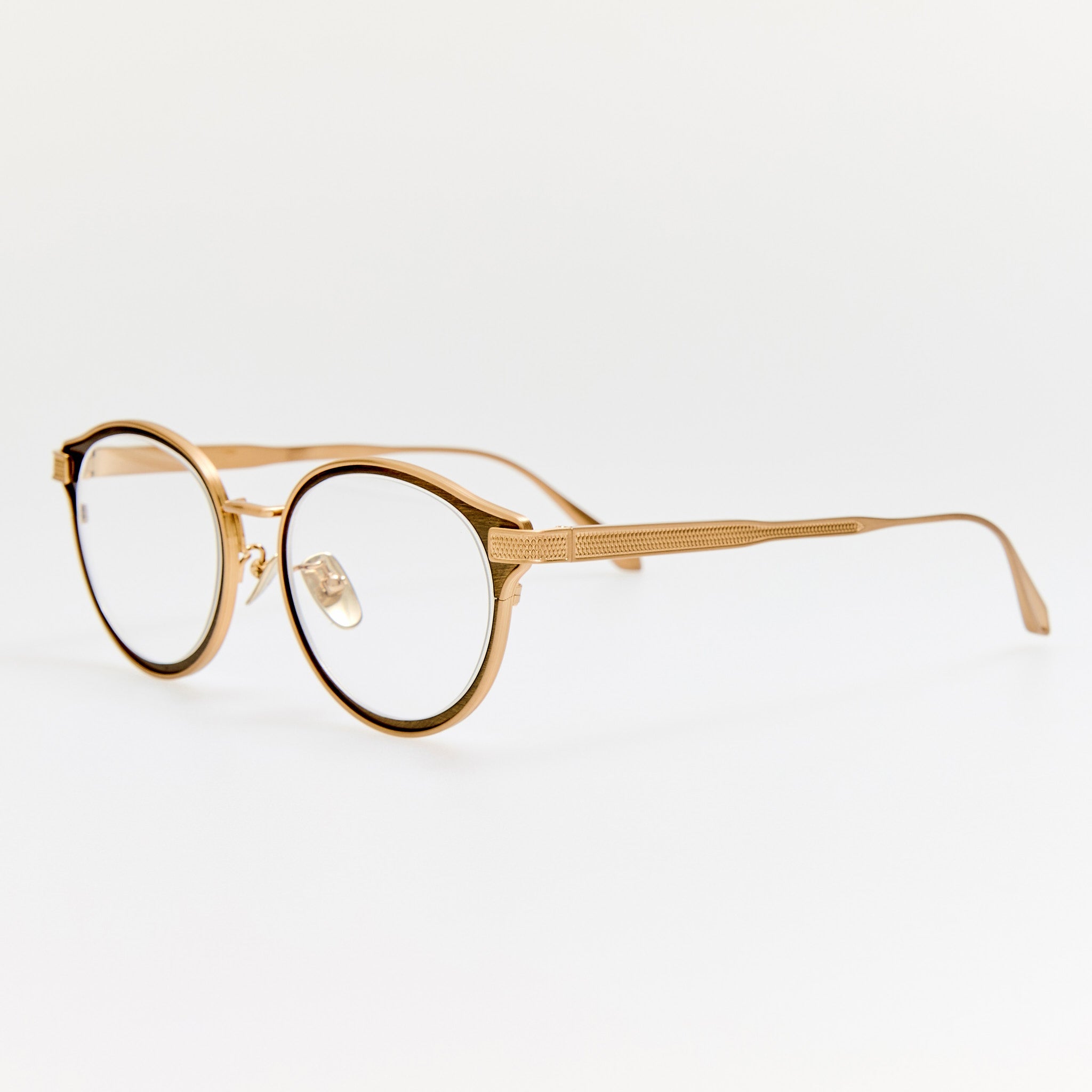 Anthony Oval Optical Frame in Matt Champagne - LINDA FARROW-Optical Frame-