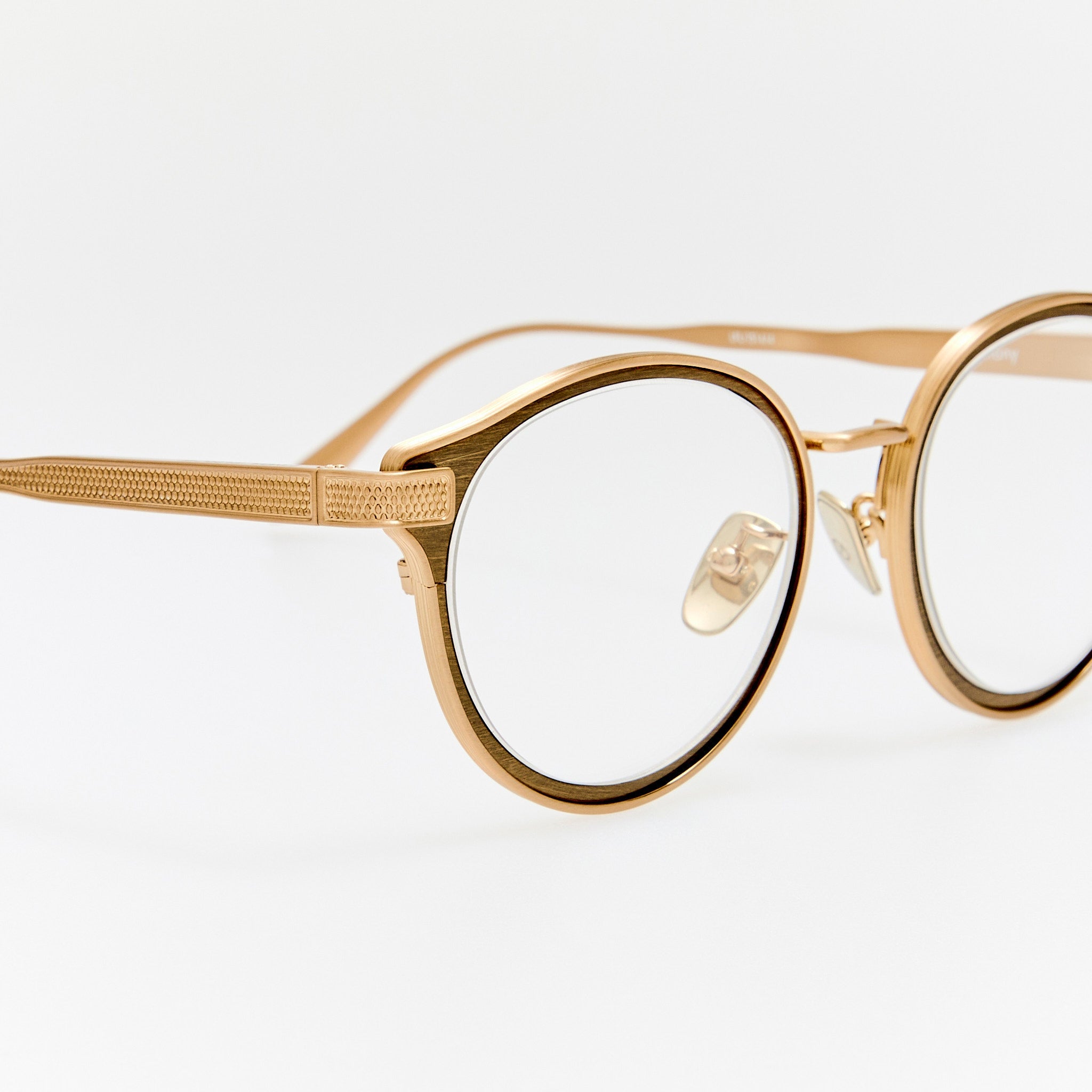 Anthony Oval Optical Frame in Matt Champagne - LINDA FARROW-Optical Frame-