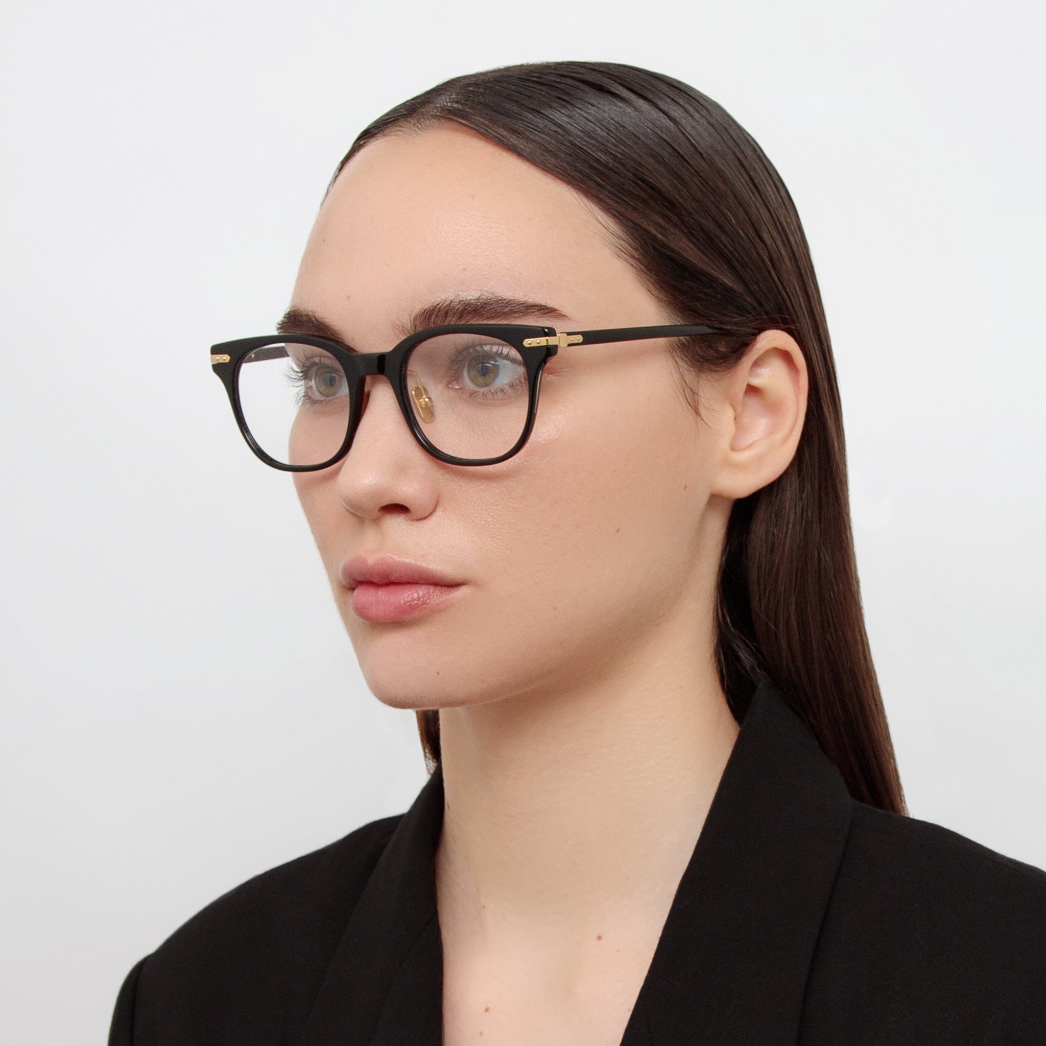 Arch Optical in Black - LINDA FARROW - Optical Frame -