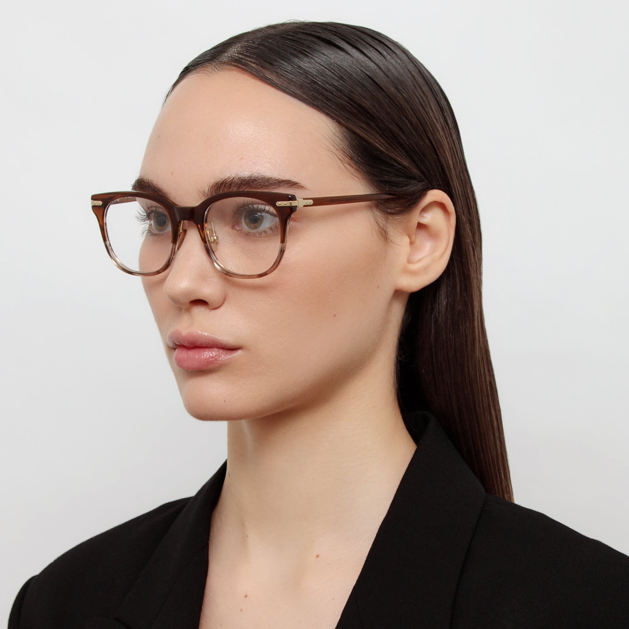 Arch Optical in Caramel Horn - LINDA FARROW - Optical Frame -