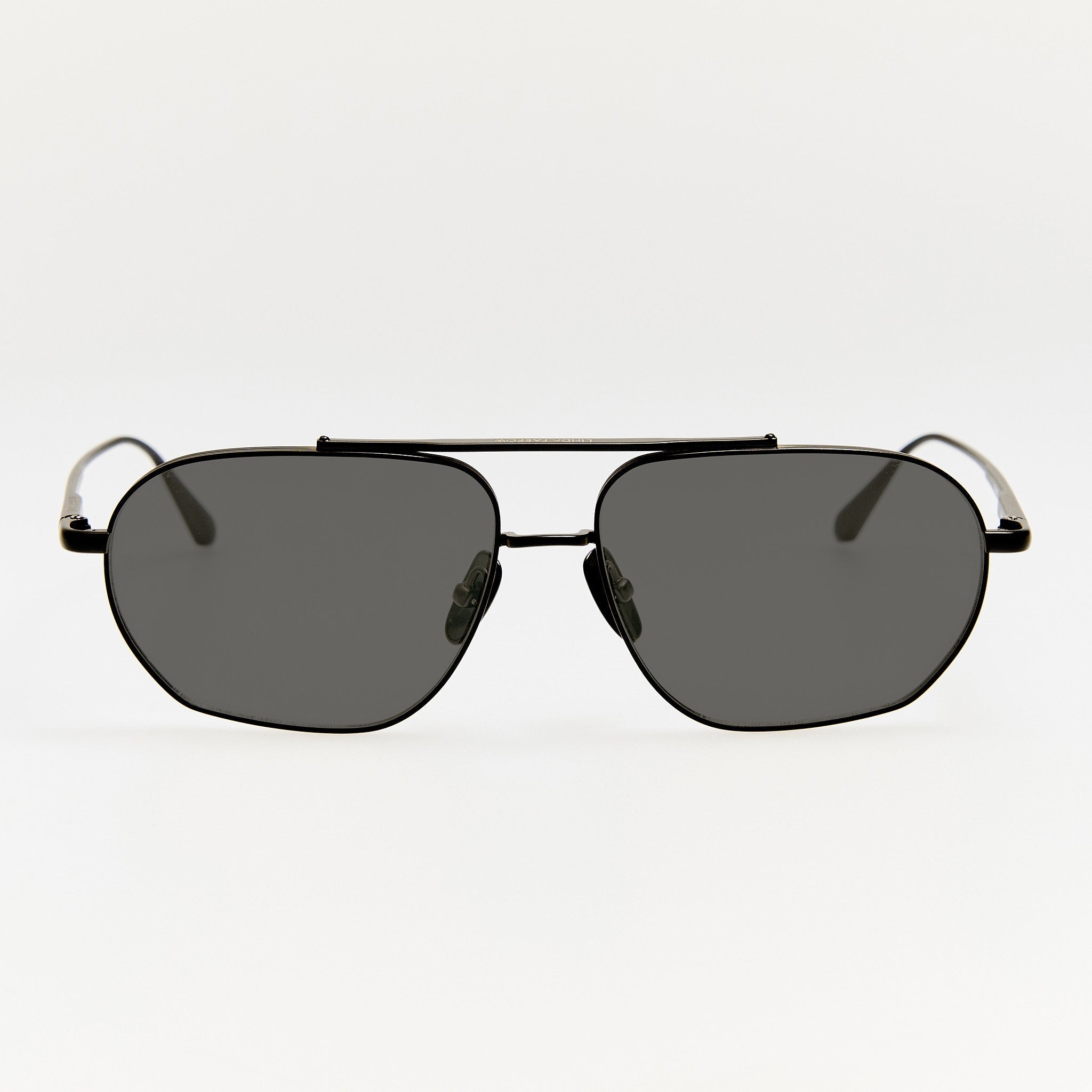 Arden Sunglasses in Matt Black Nickel - LINDA FARROW - Sunglasses -