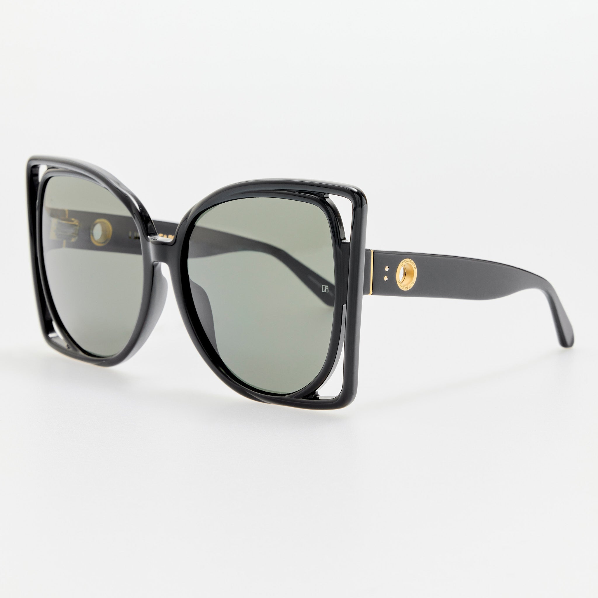 Astra Sunglasses in Black - LINDA FARROW - Sunglasses -