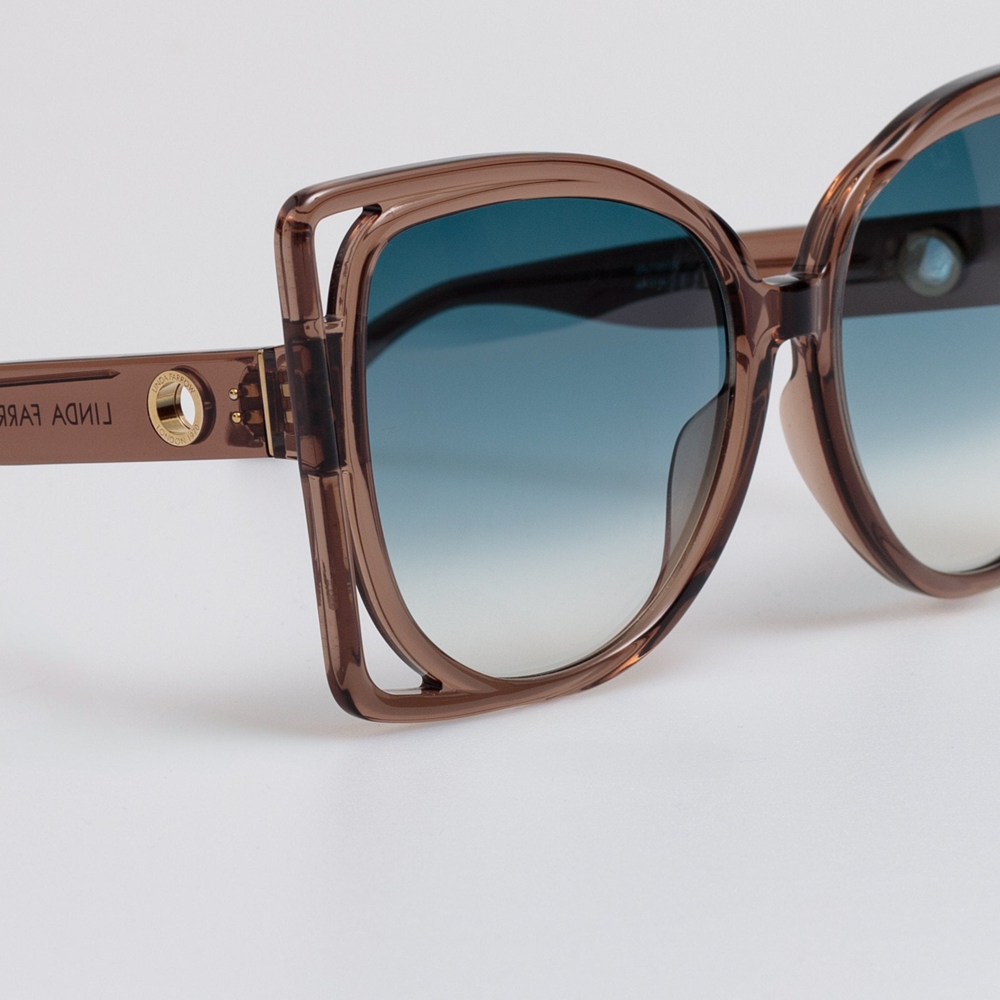 Astra Sunglasses in Brown - LINDA FARROW - Sunglasses -