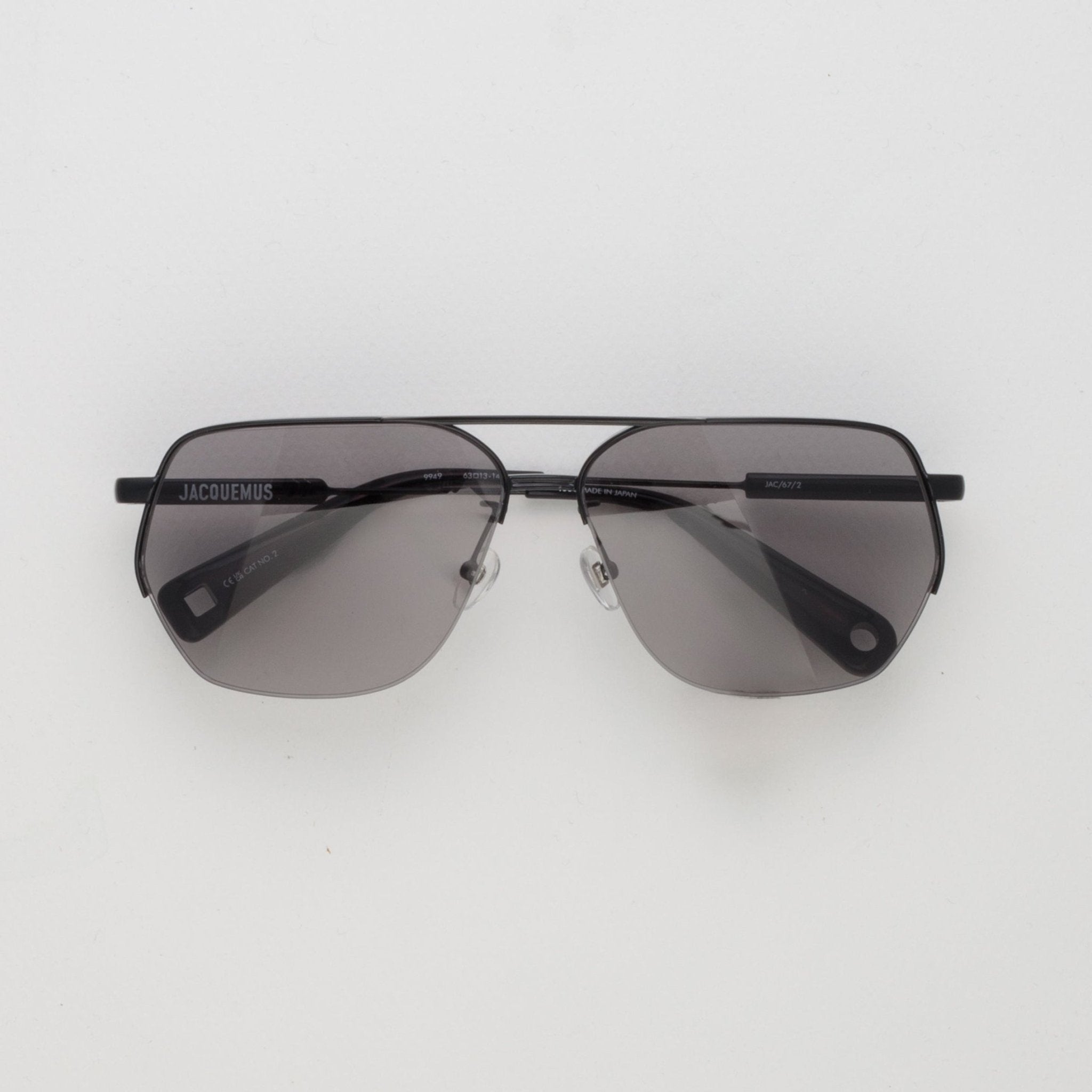 Aviador Sunglasses in Black - LINDA FARROW - Sunglasses -
