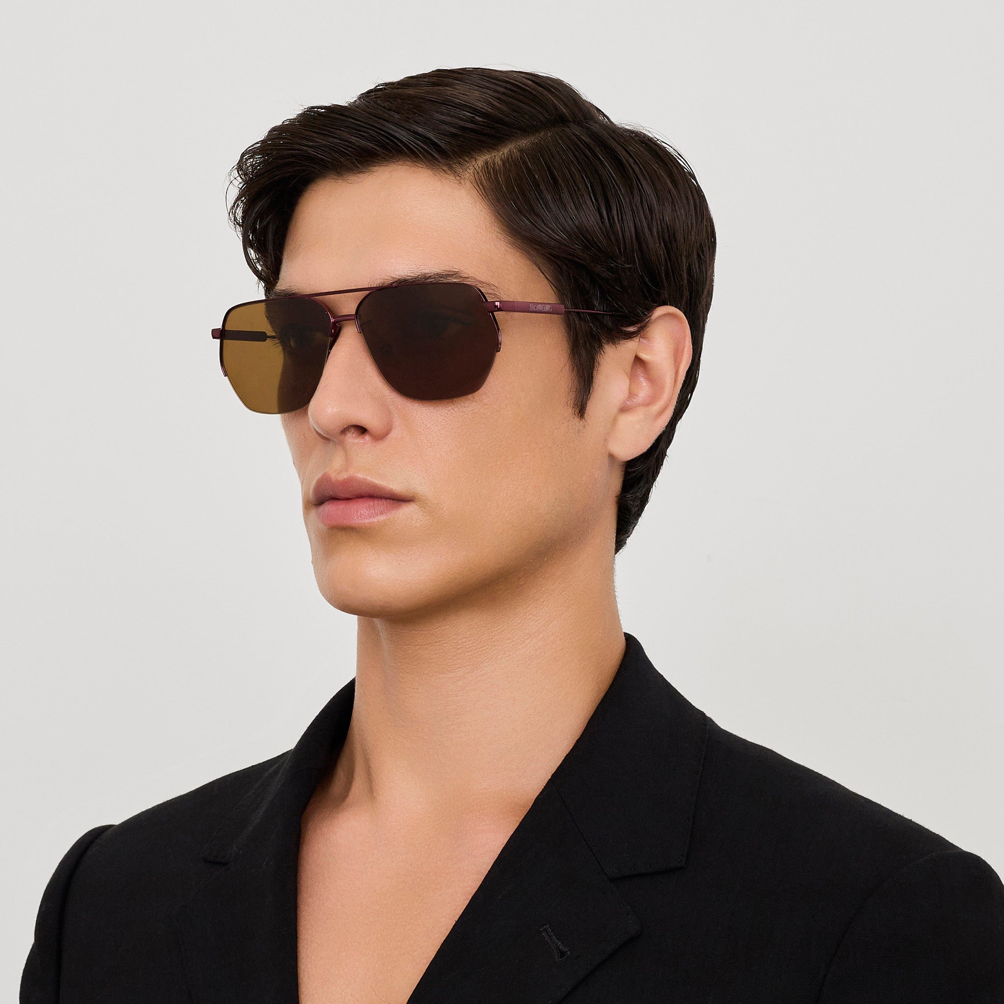 Aviador Sunglasses in Bordeaux - LINDA FARROW - Sunglasses -