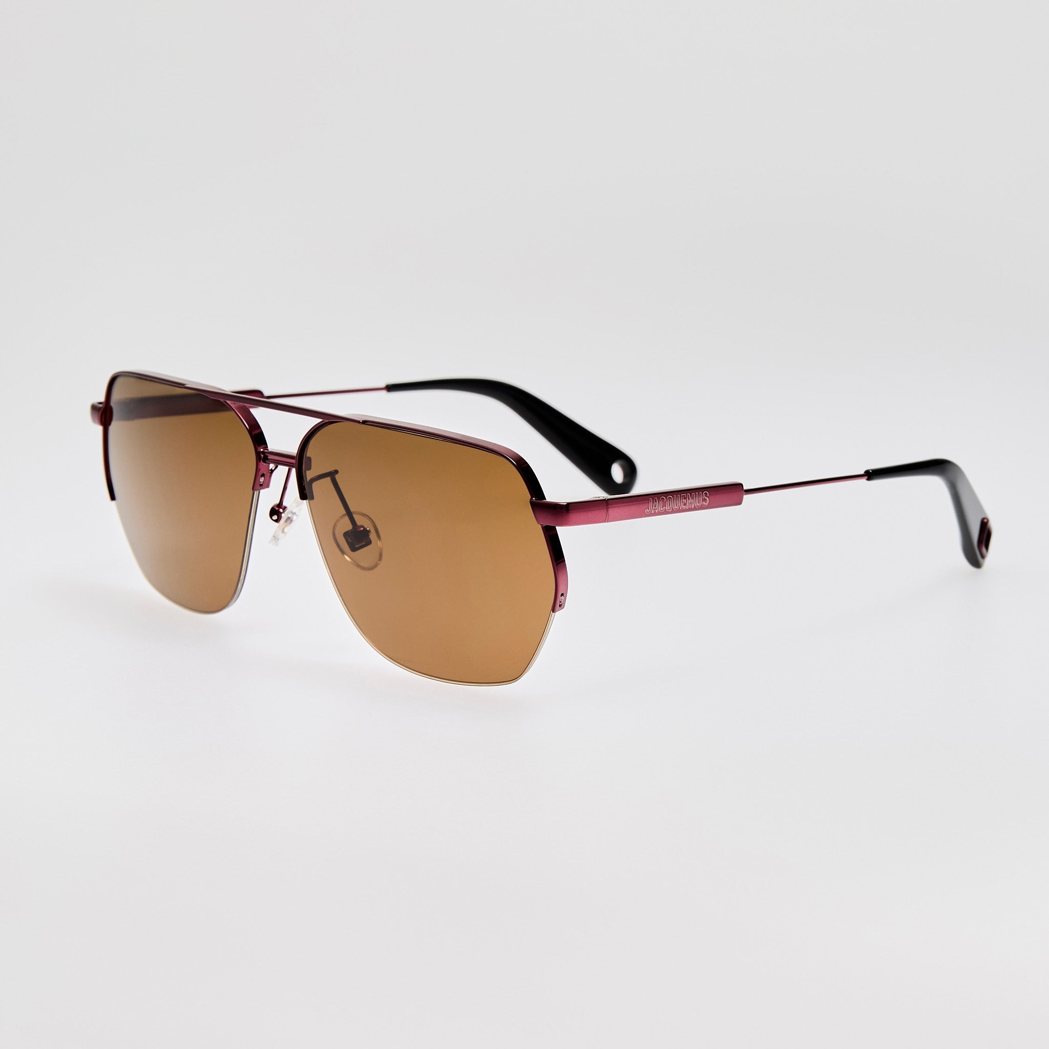 Aviador Sunglasses in Bordeaux - LINDA FARROW - Sunglasses -