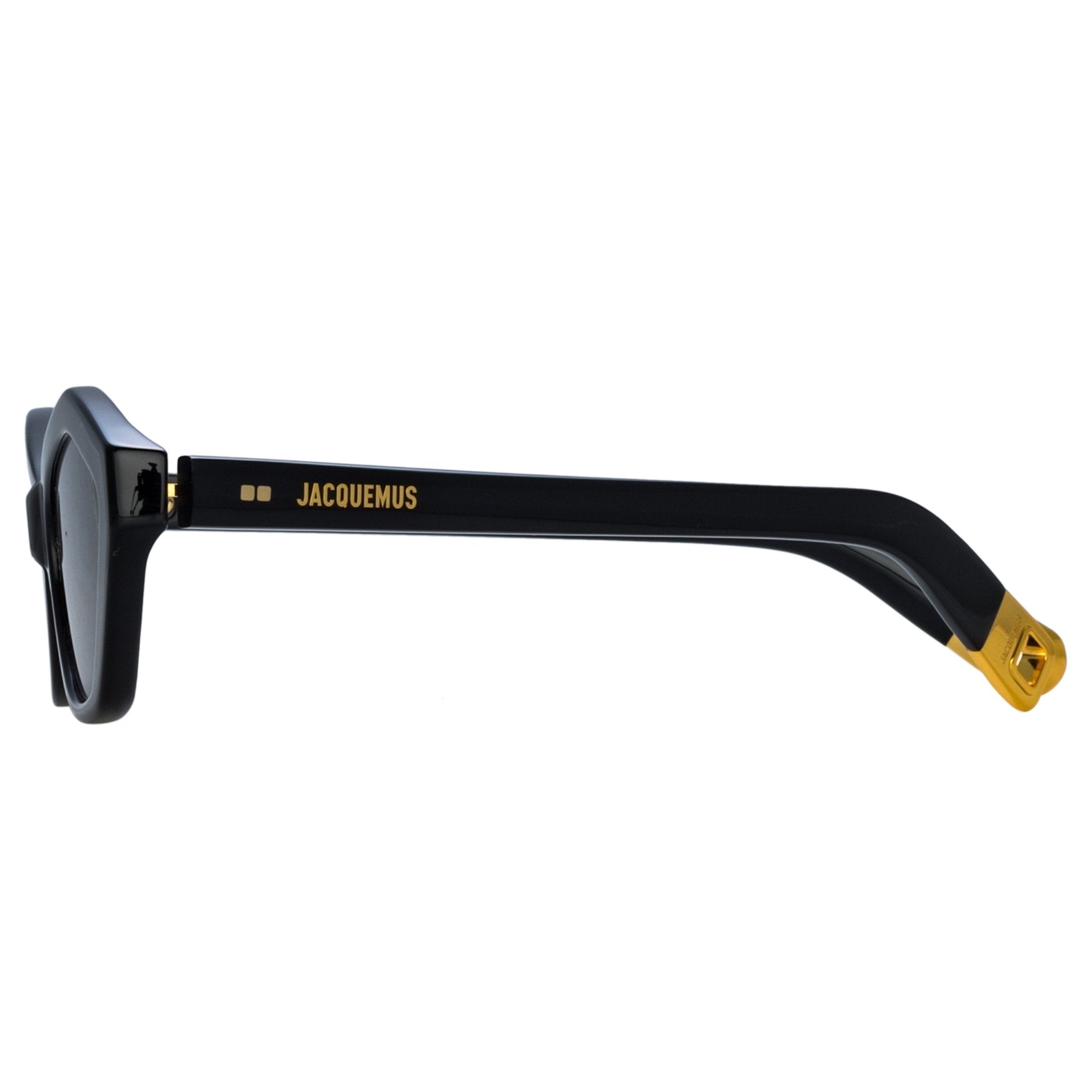 Bambino Angular Sunglasses in Black - LINDA FARROW - Sunglasses -