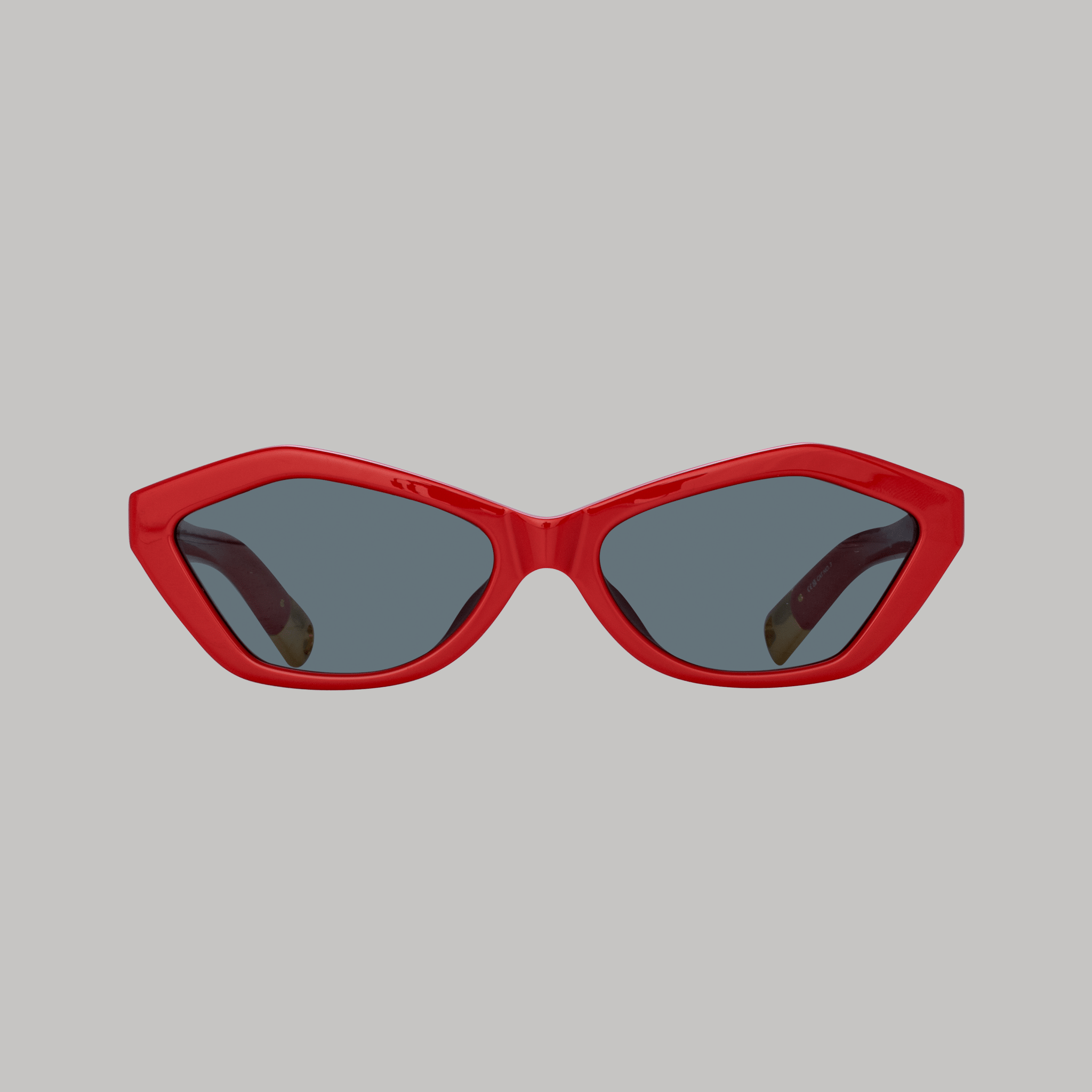 Bambino Angular Sunglasses in Red - LINDA FARROW - Sunglasses -