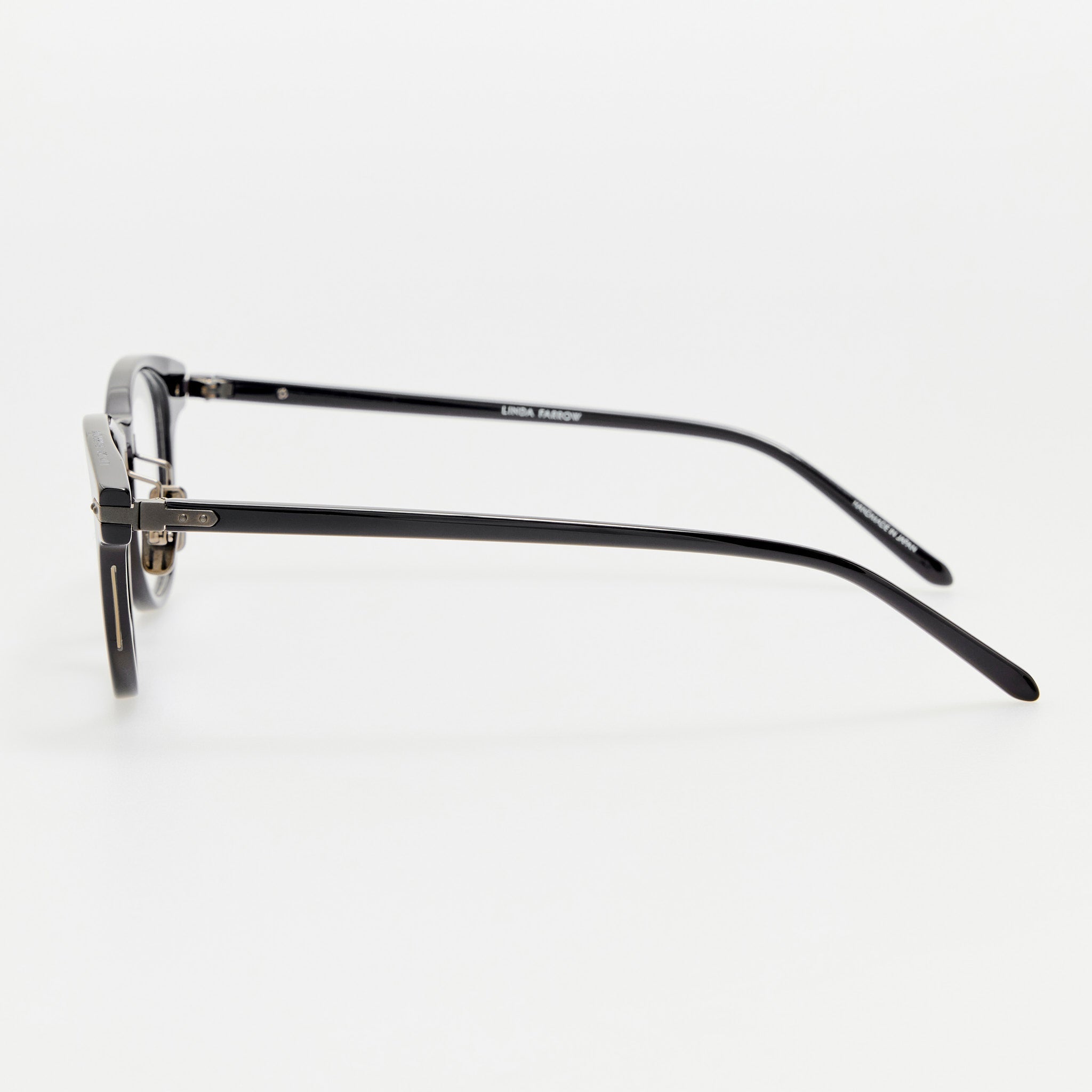 Bay Optical Frame in Matt Black Nickel - LINDA FARROW - Optical Frame -