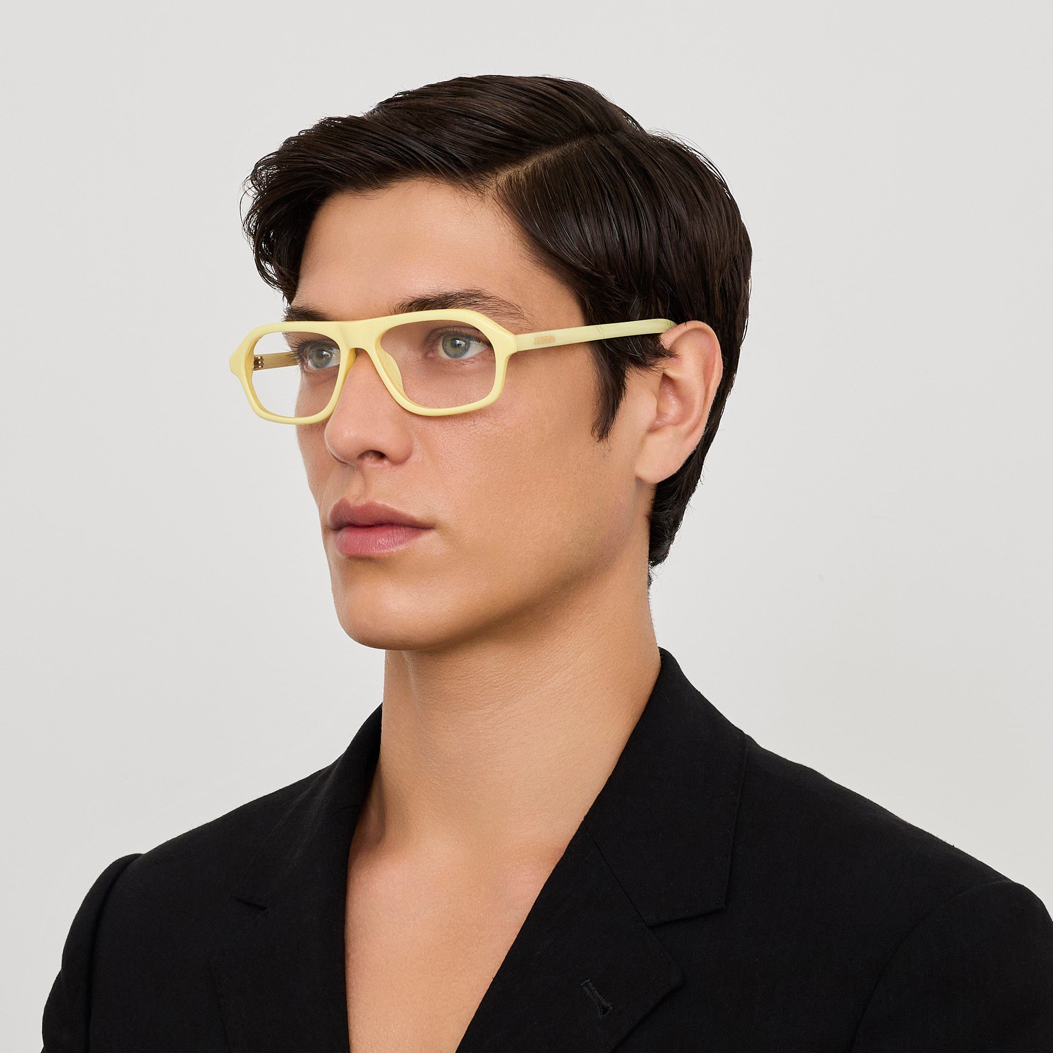 Becane Optical in Yellow Stripe - LINDA FARROW - Optical Frame -