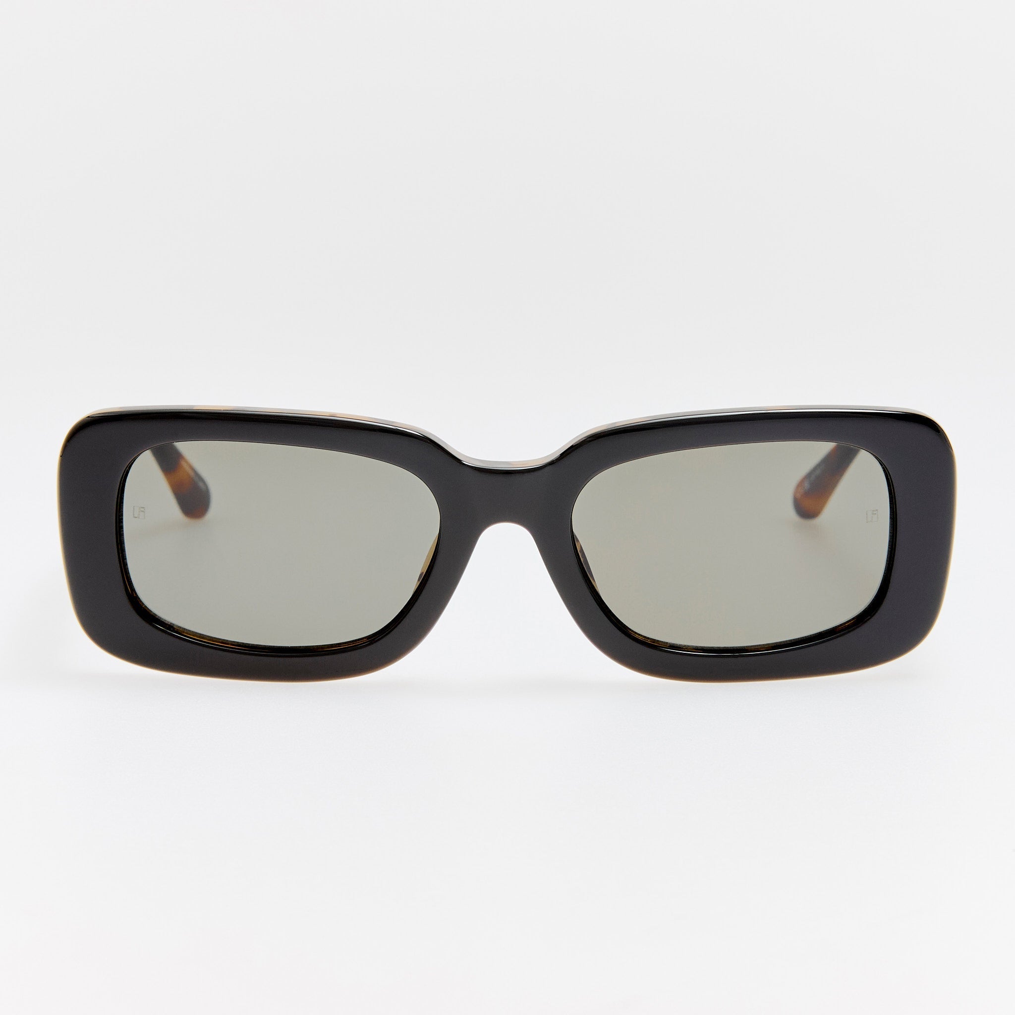 Belle Sunglasses in Black and Tortoiseshell - LINDA FARROW - Sunglasses -
