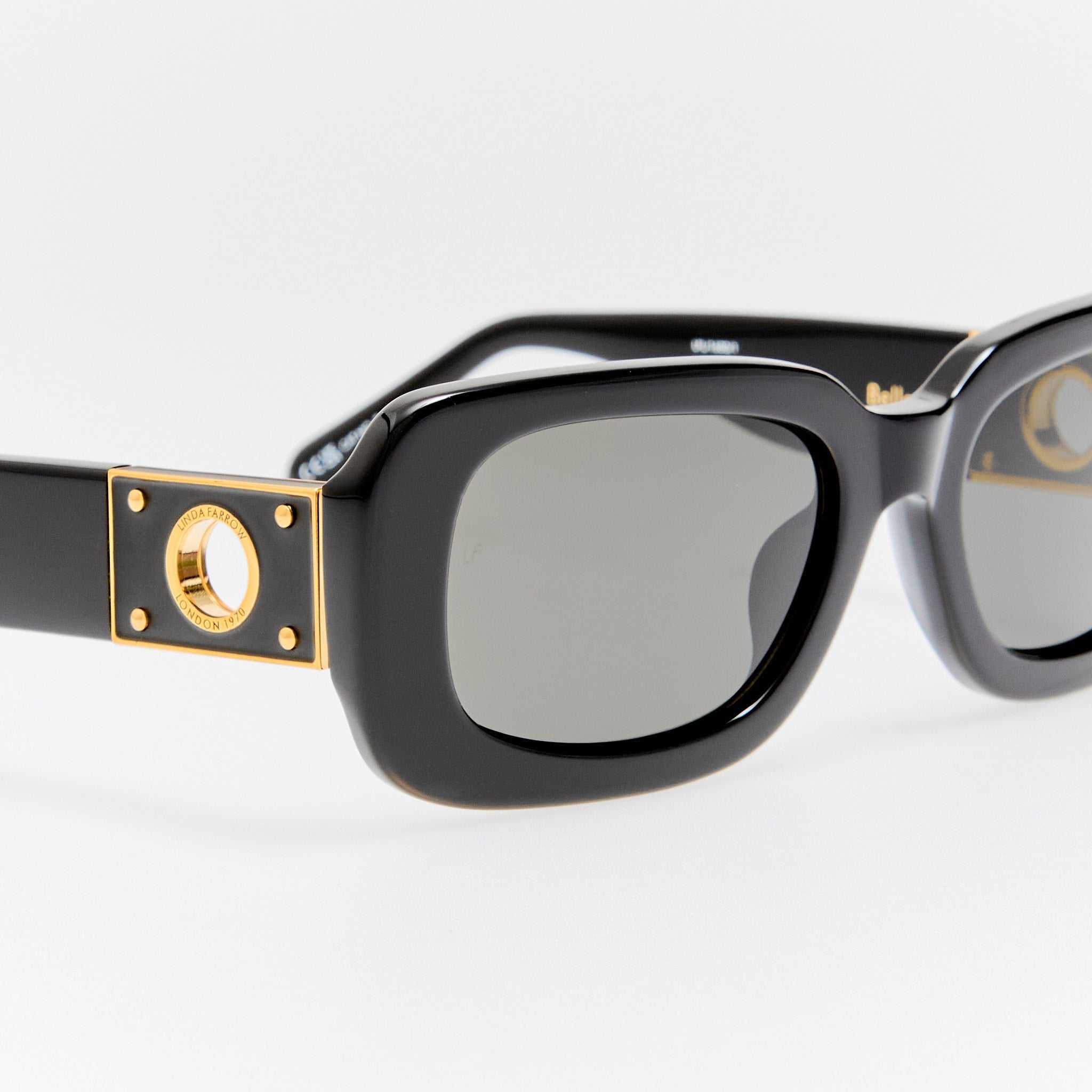 Belle Sunglasses in Black - LINDA FARROW - Sunglasses -