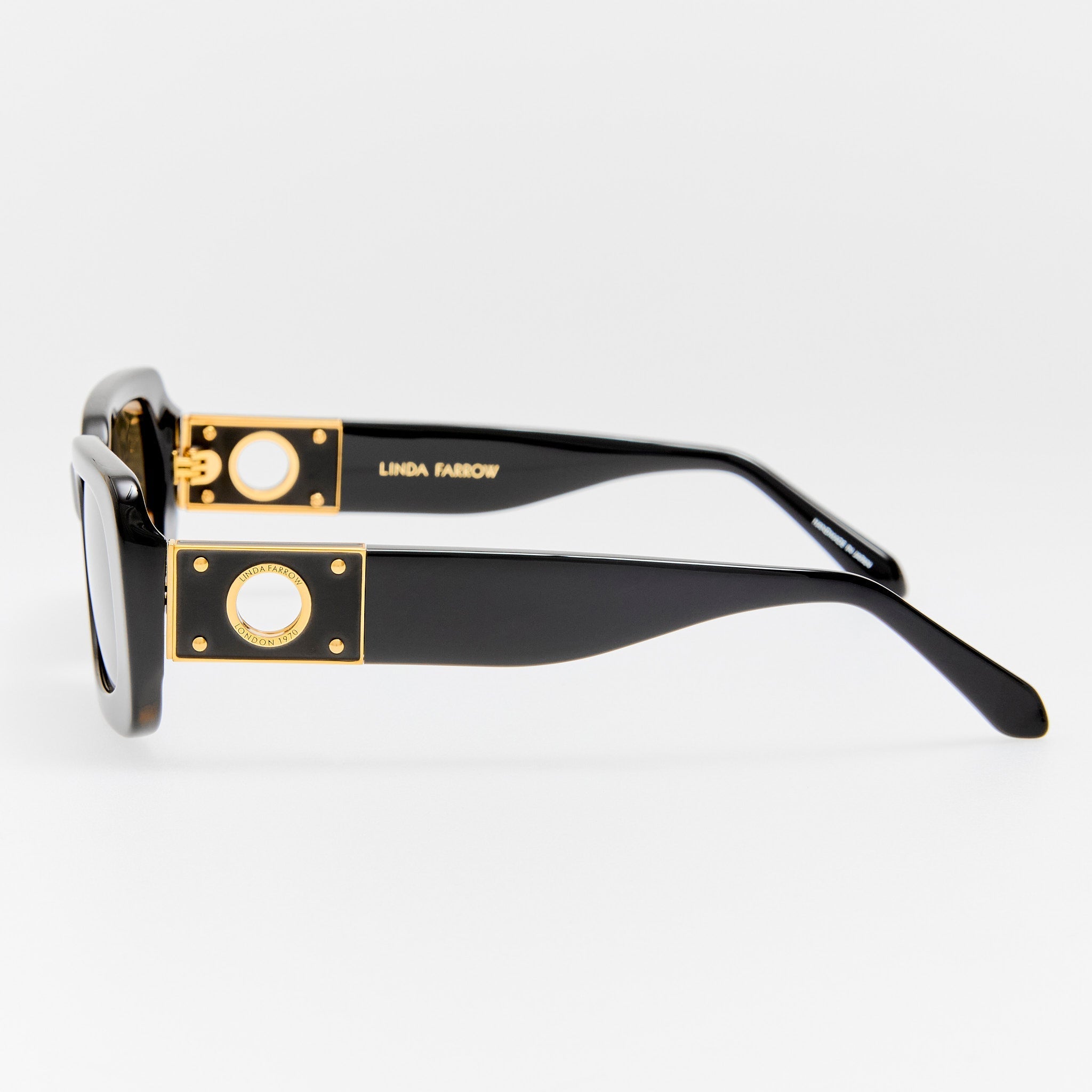 Belle Sunglasses in Black - LINDA FARROW - Sunglasses -