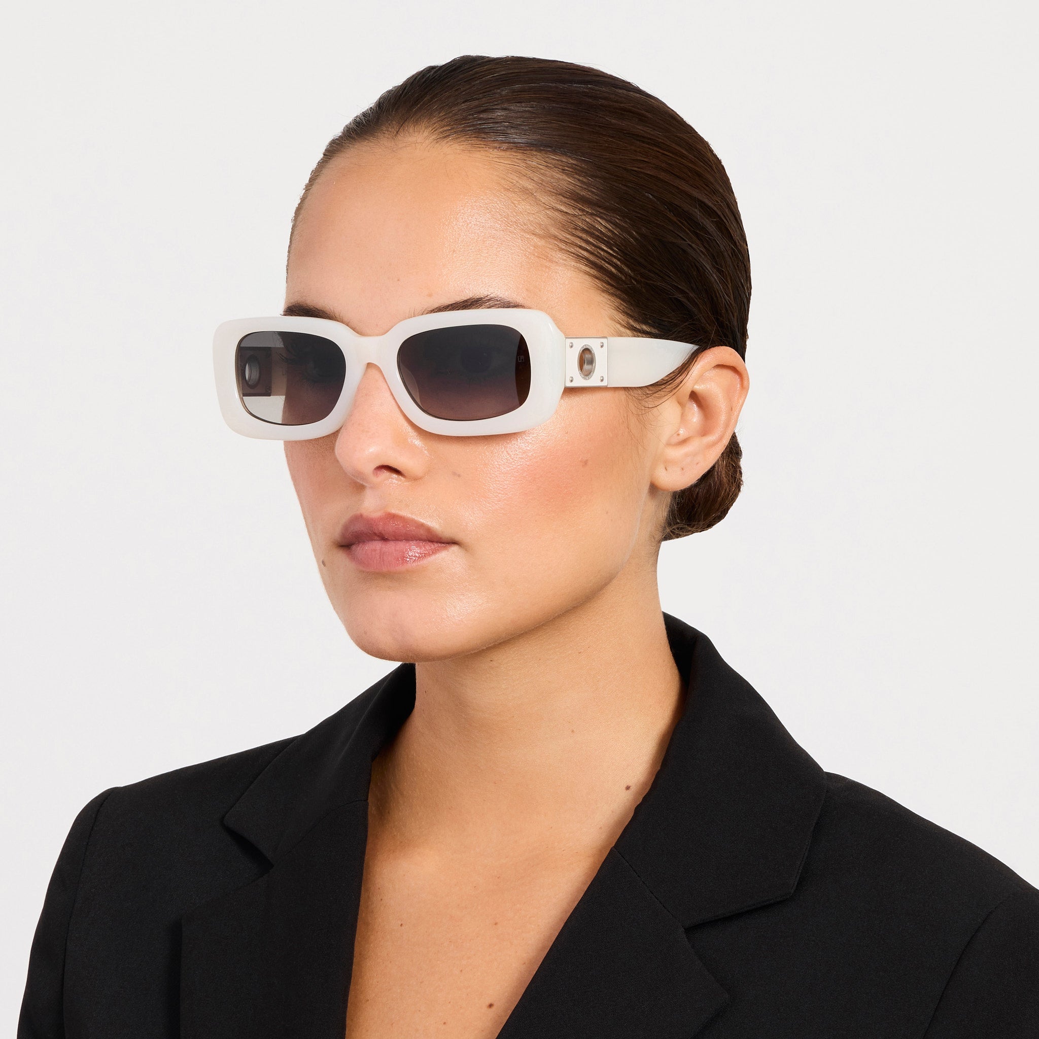 Belle Sunglasses in Cream - LINDA FARROW - Sunglasses -