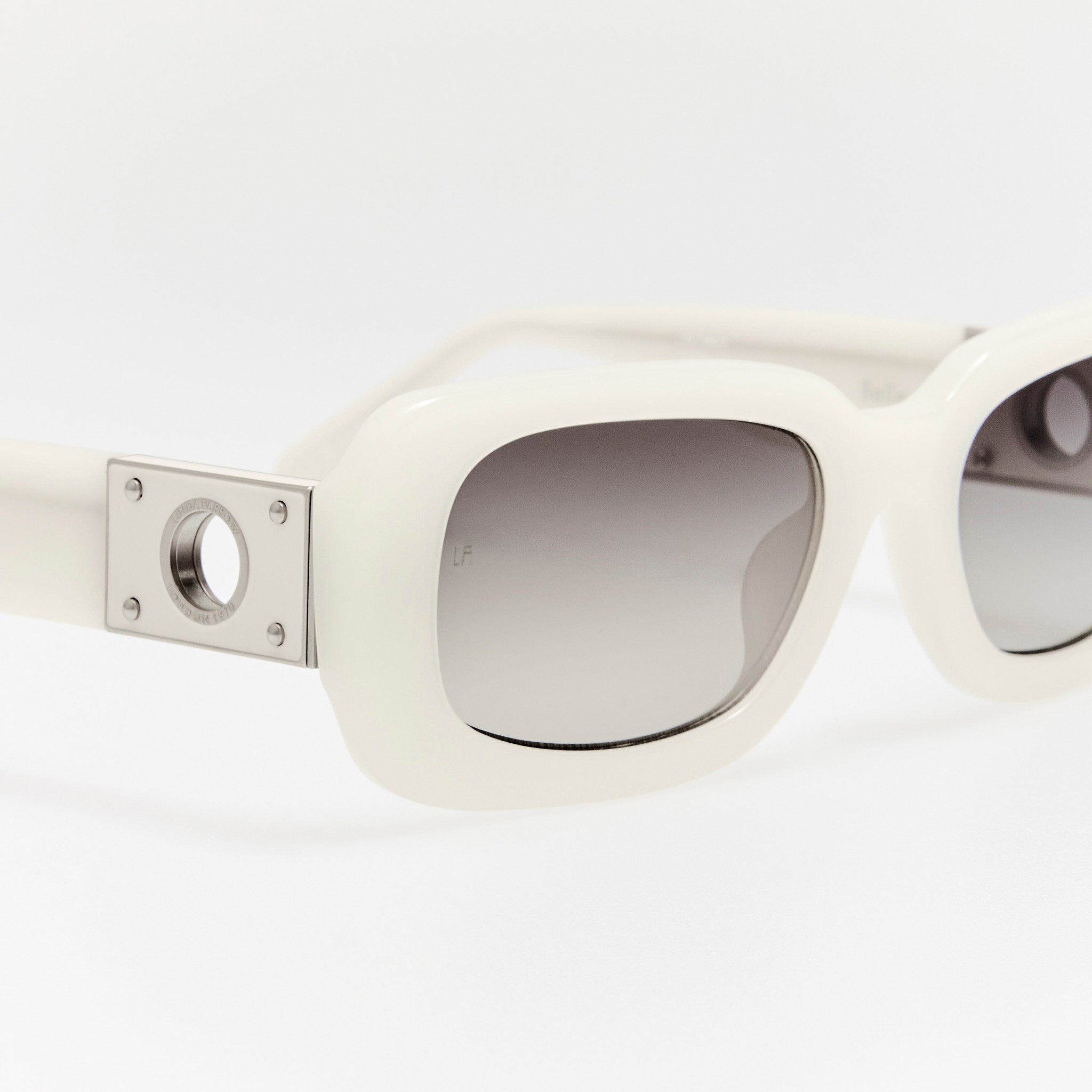 Belle Sunglasses in Cream - LINDA FARROW - Sunglasses -