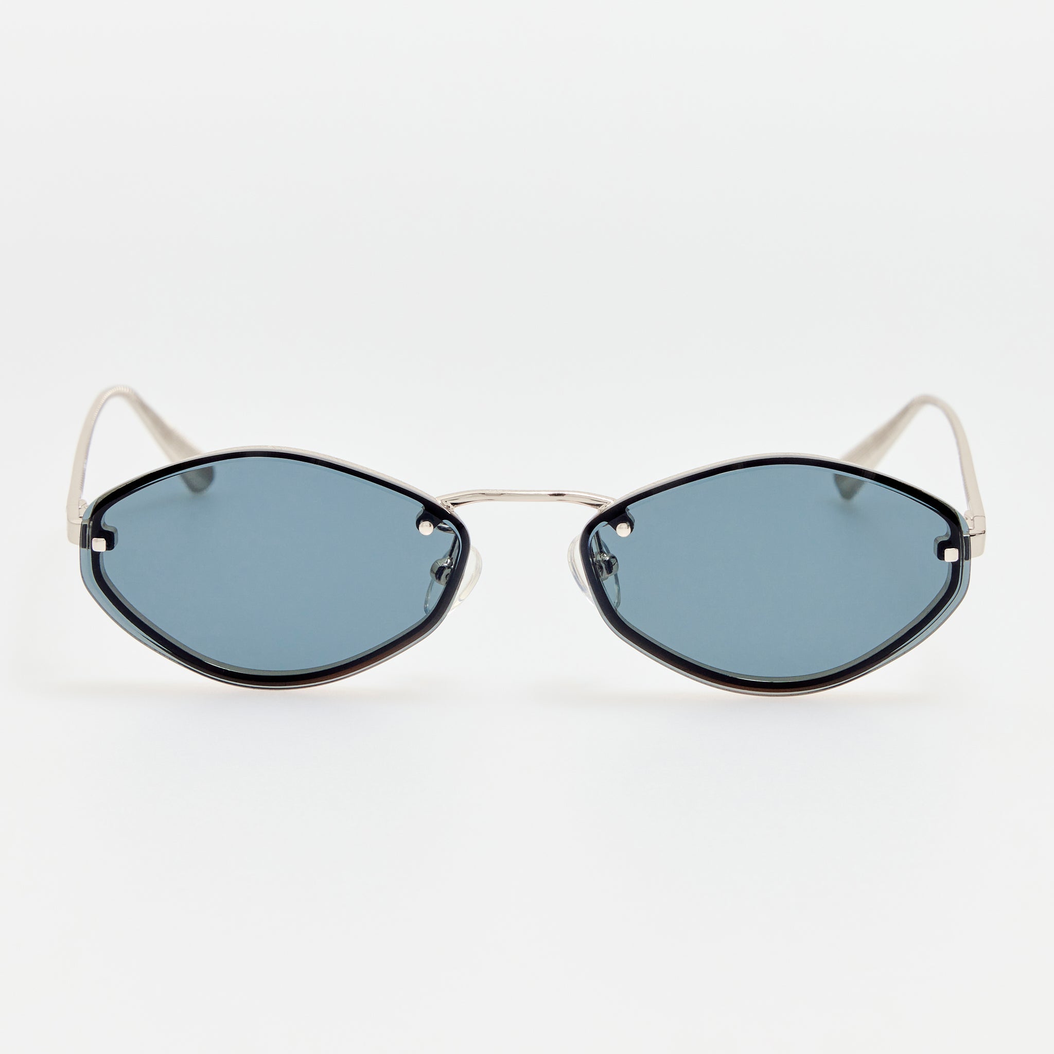 Bellini Sunglasses in Silver and Grey - LINDA FARROW-Sunglasses-