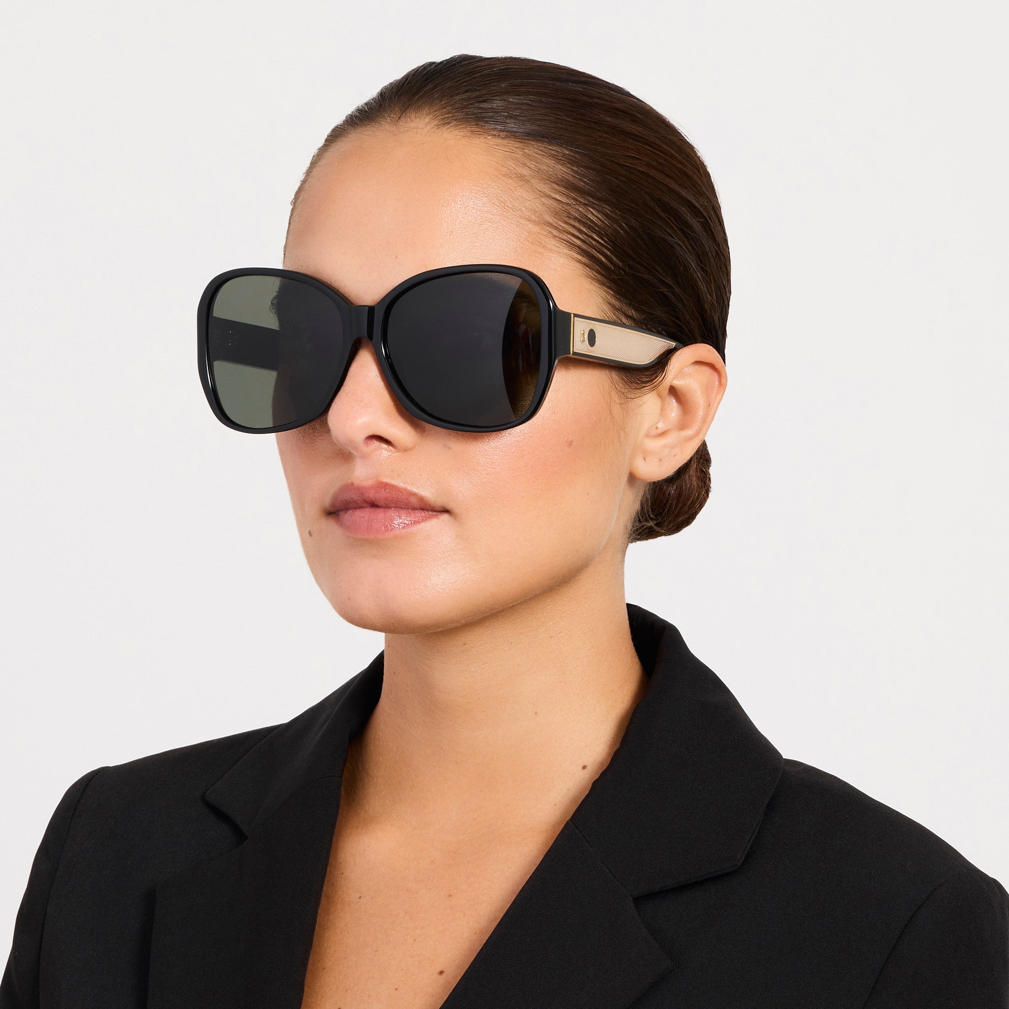 Blair Sunglasses in Black - LINDA FARROW - Sunglasses -