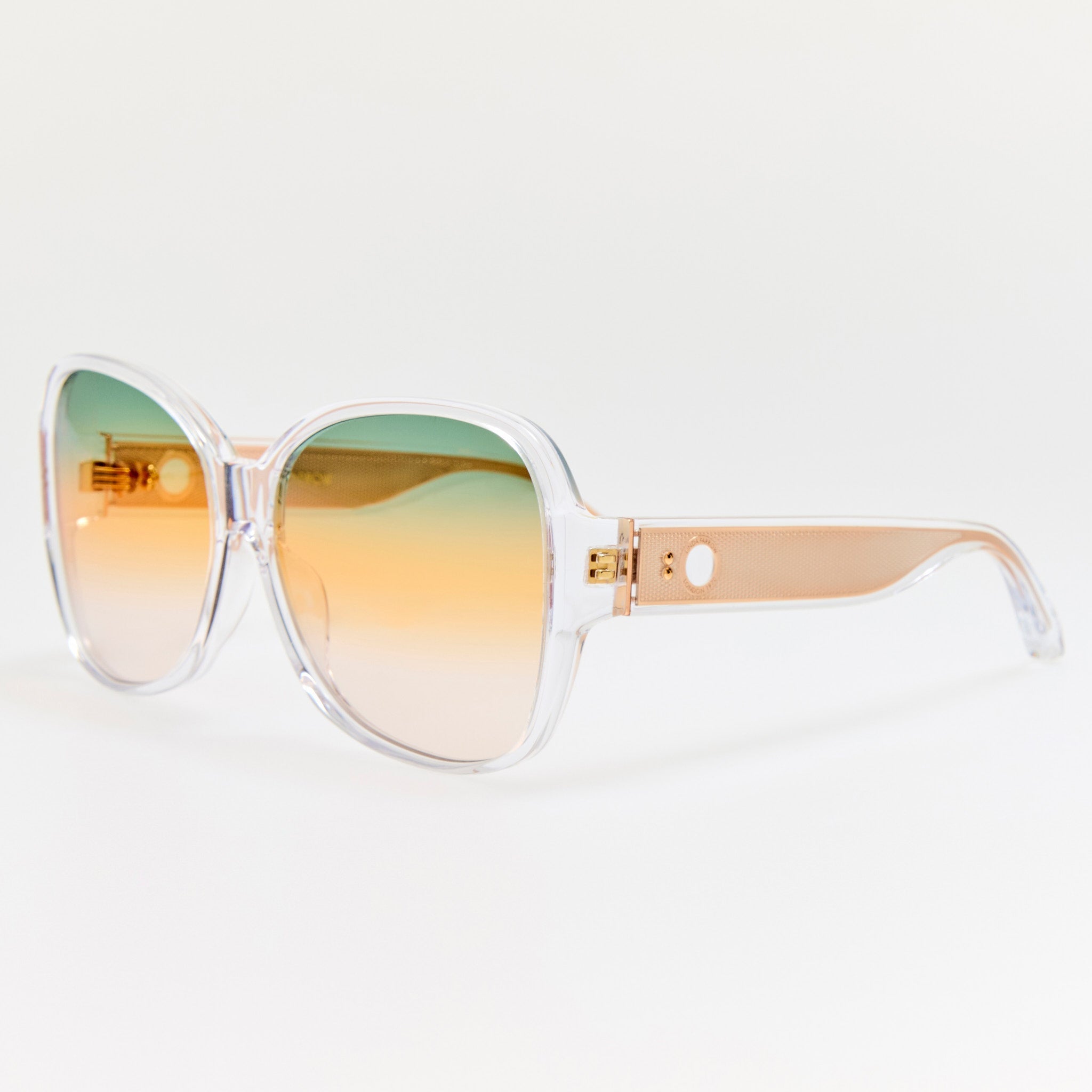 Blair Sunglasses in Clear and Tutti Frutti - LINDA FARROW - Sunglasses -