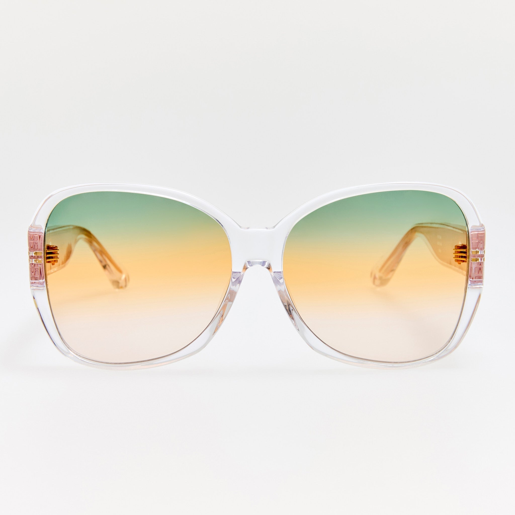 Blair Sunglasses in Clear and Tutti Frutti - LINDA FARROW - Sunglasses -