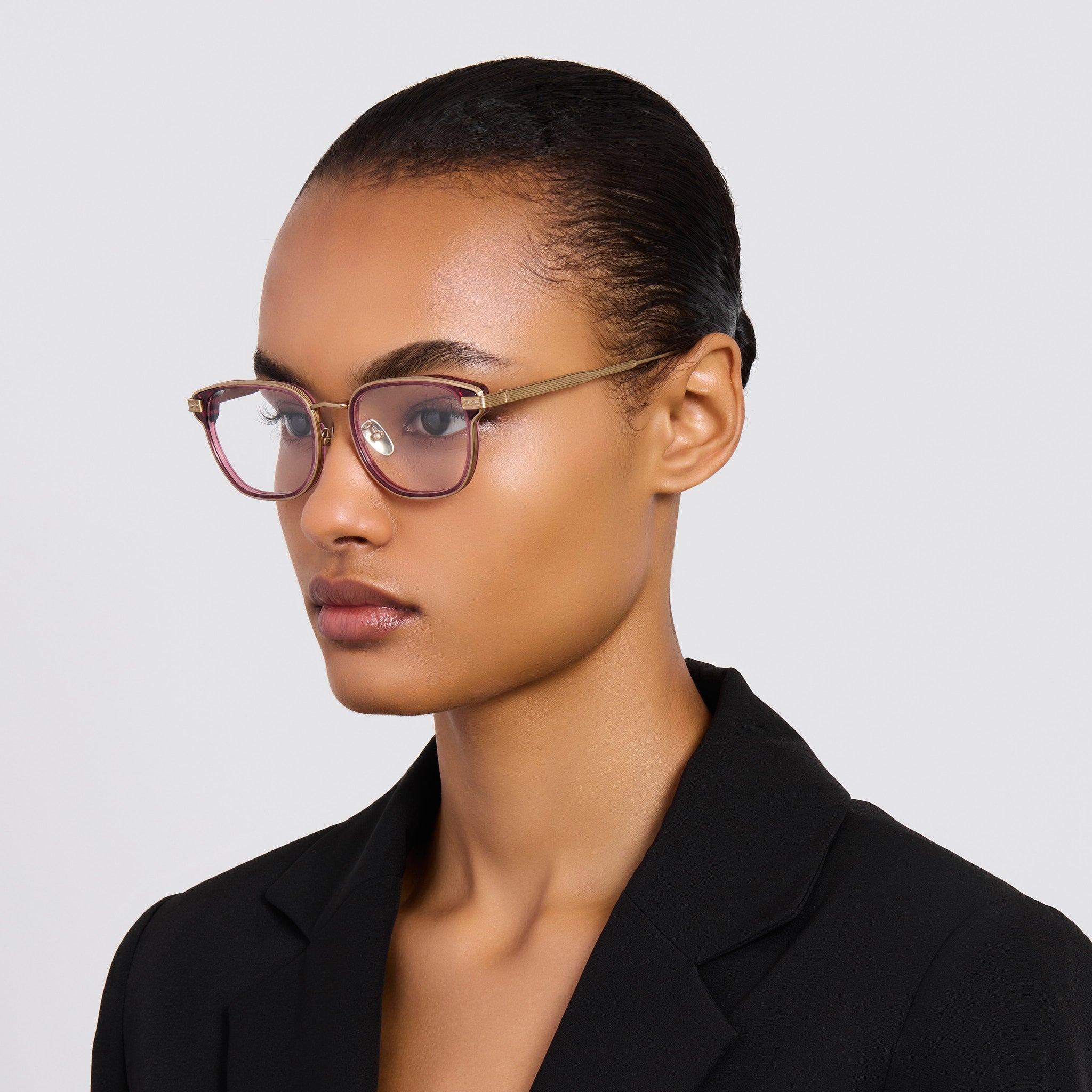 Blakher Optical in Wine - LINDA FARROW - Optical Frame -